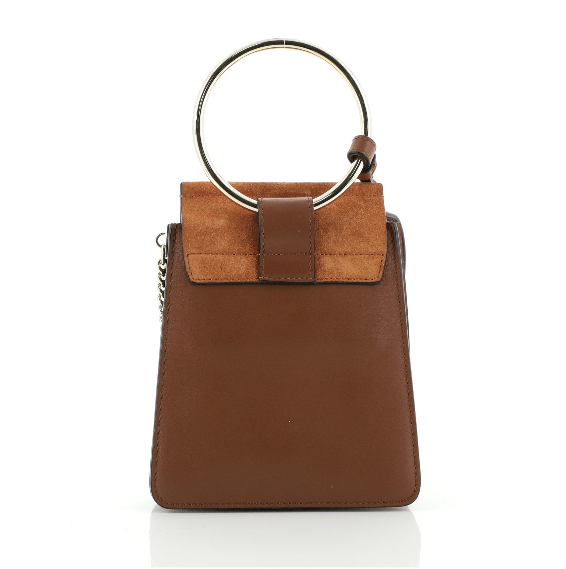 Faye Bracelet Crossbody Bag Leather and Suede Mini