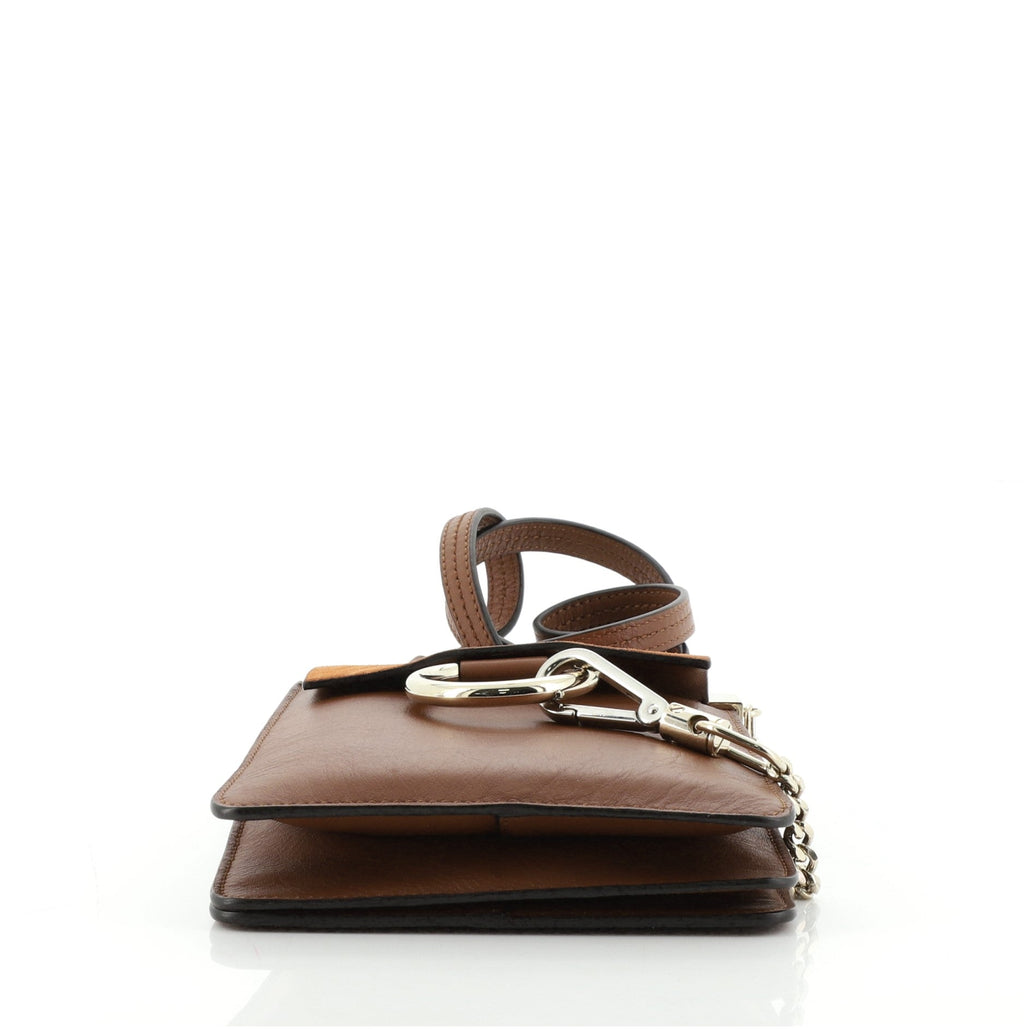 Faye Bracelet Crossbody Bag Leather and Suede Mini