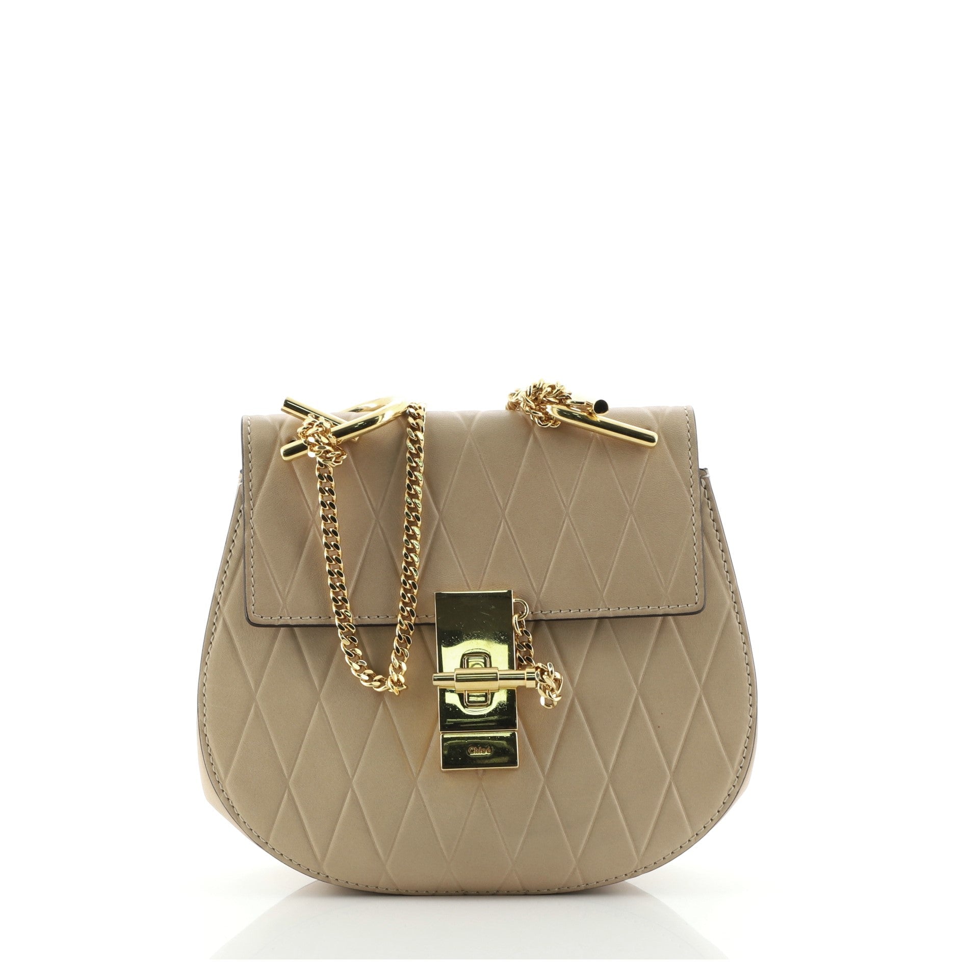 Drew Crossbody Bag Embossed Leather Mini