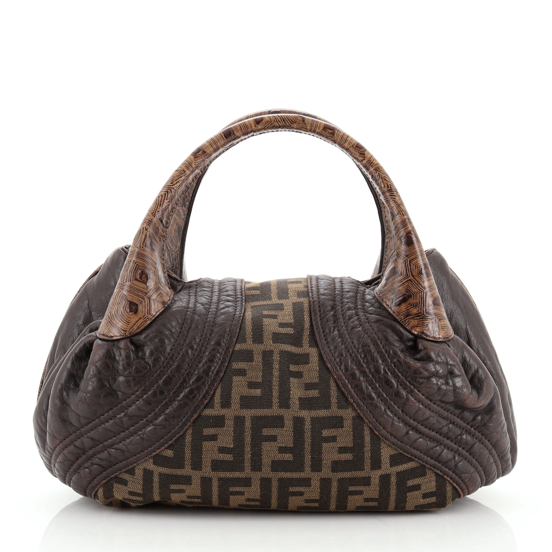 Tortoise Spy Bag Zucca Canvas and Leather Mini