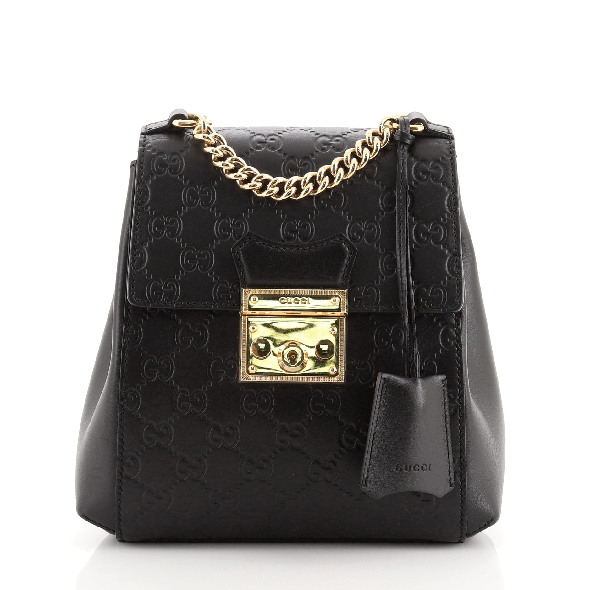Padlock Backpack Guccissima Leather Mini