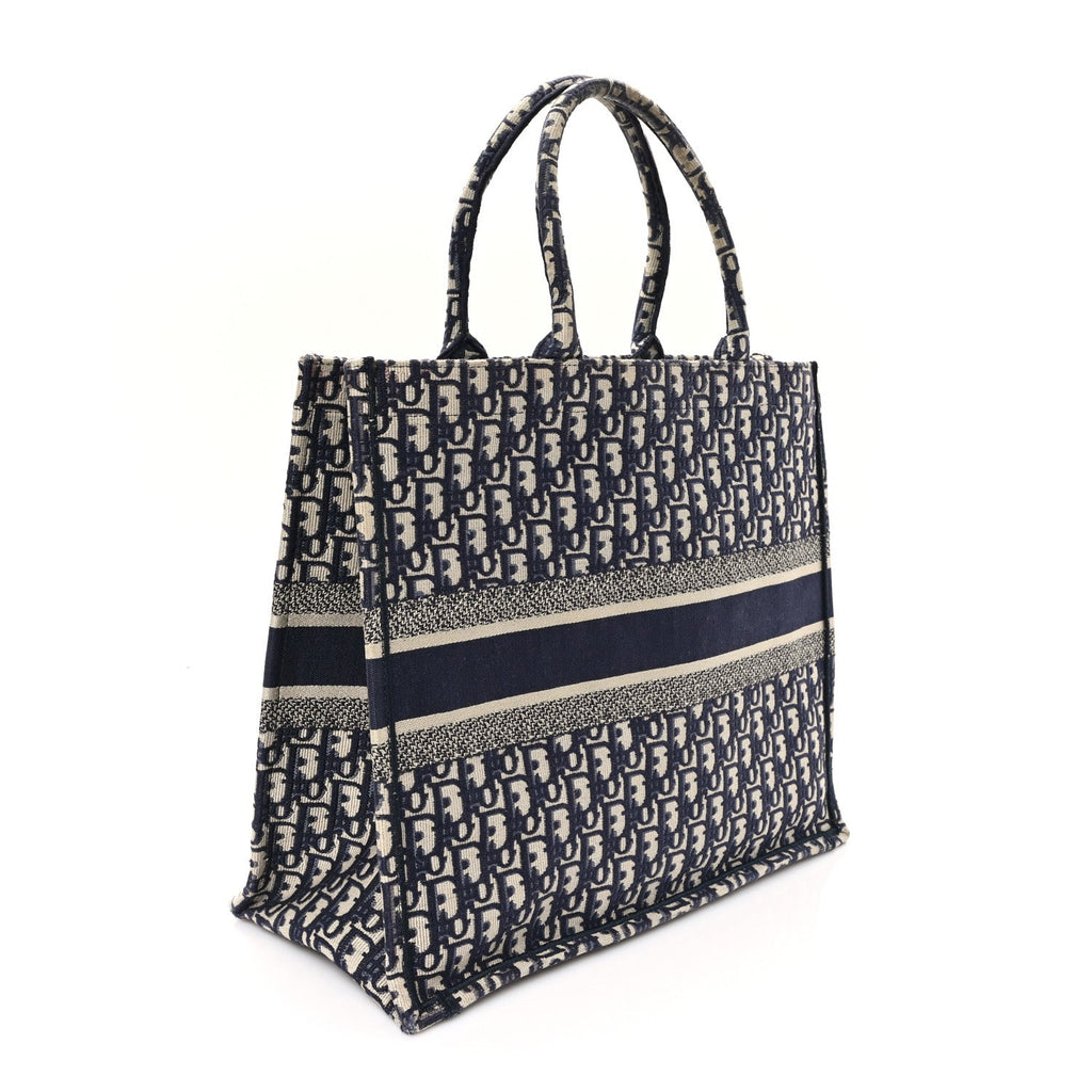 Oblique Large Book Tote Blue Multicolor