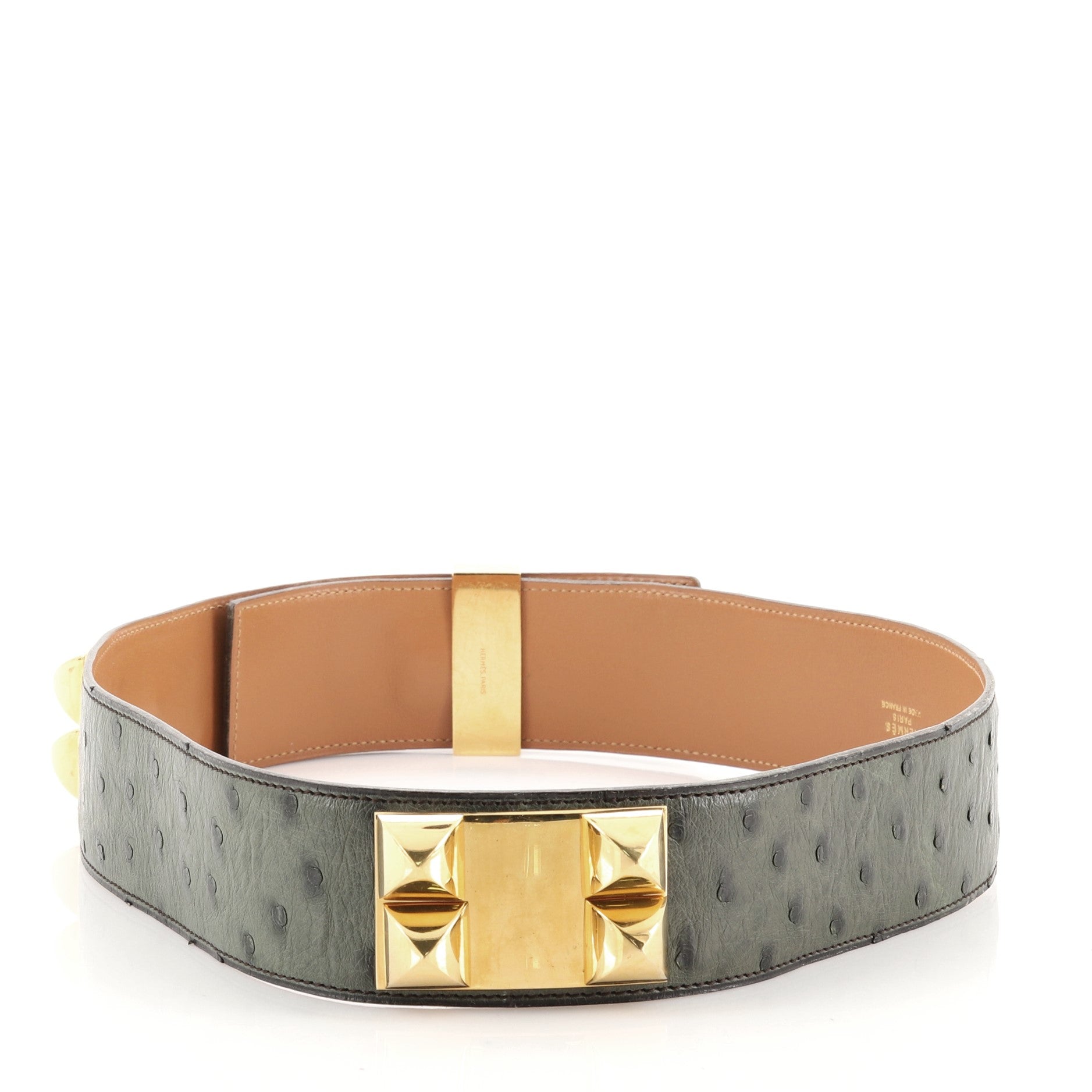 Collier de Chien Belt Ostrich Wide 90