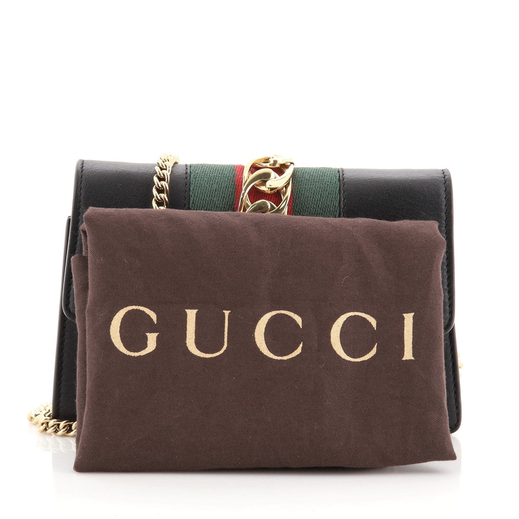 Sylvie Chain Shoulder Bag Leather Super Mini