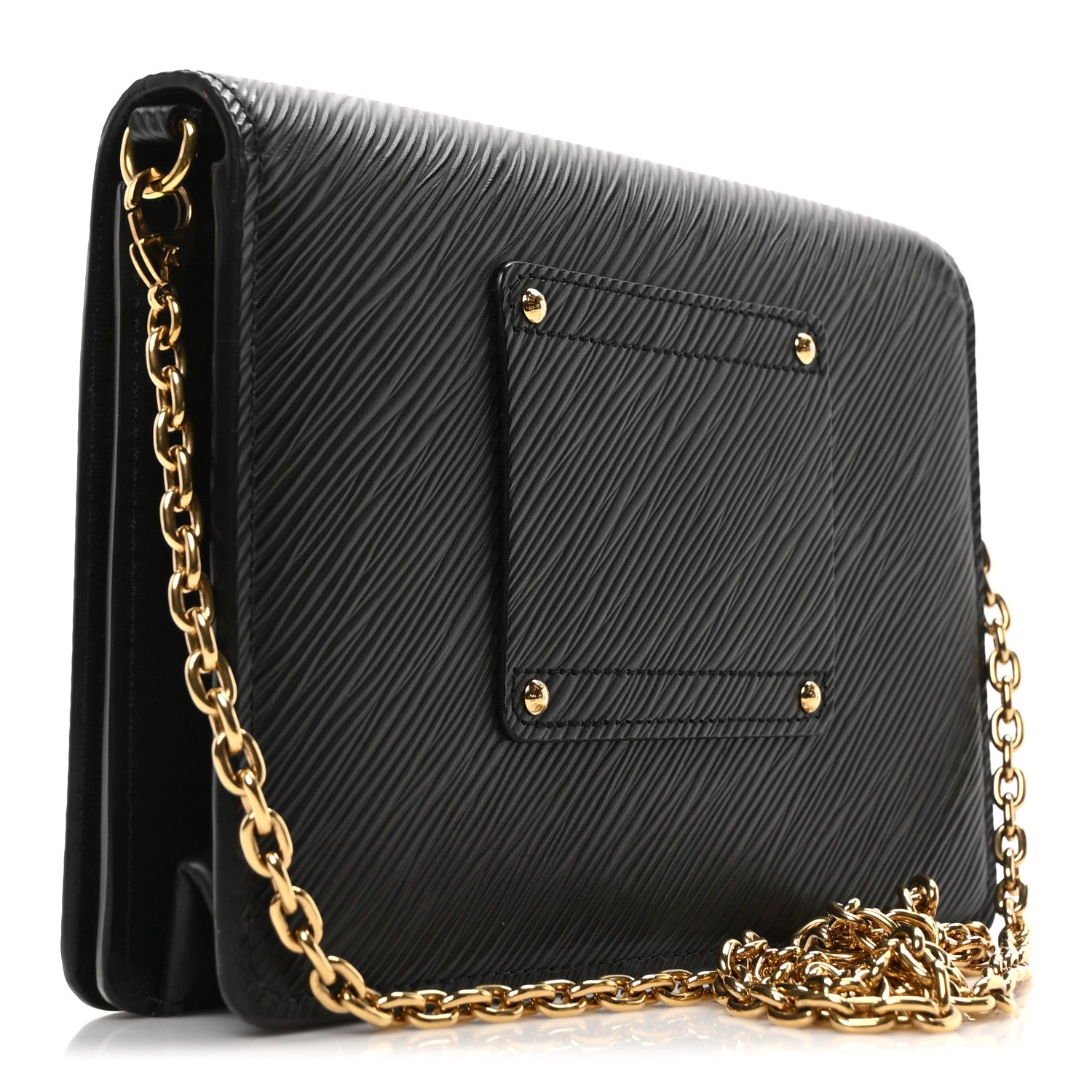 Epi Twist Belt Chain Wallet Black