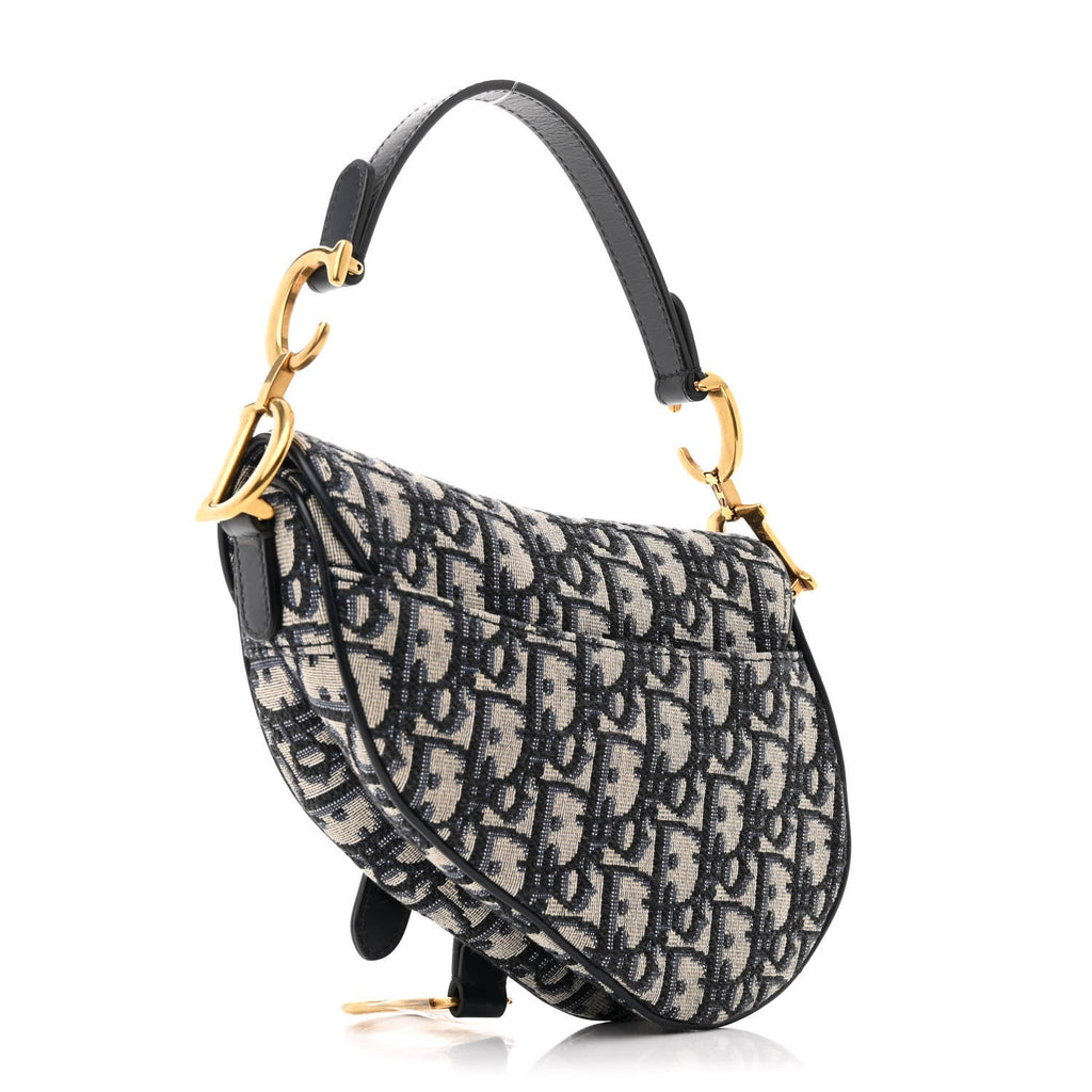 Oblique Mini Saddle Bag Blue