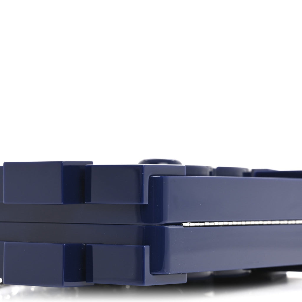 Plexiglass Boy Brick Lego Clutch Dark Blue