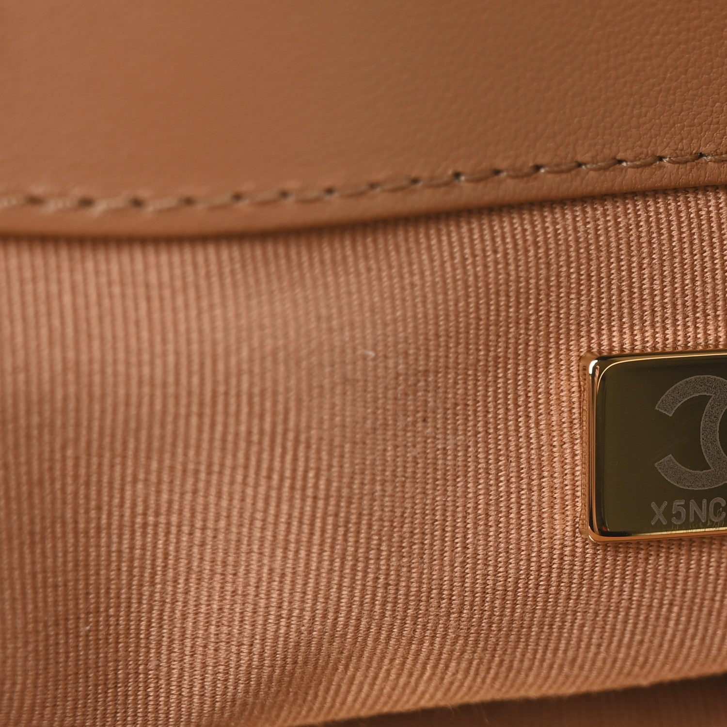 Lambskin Quilted Medium Chanel 19 Flap Light Brown