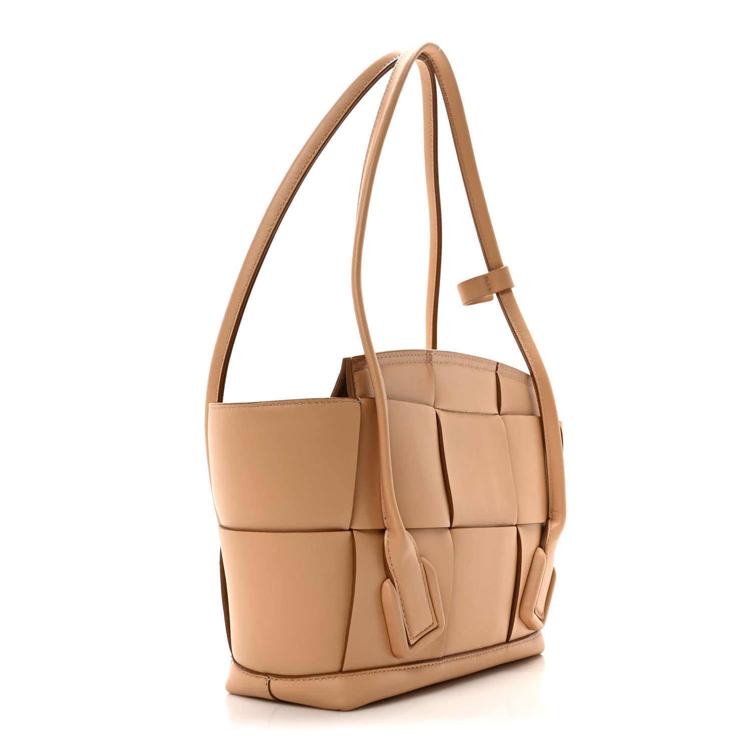 French Calfskin Maxi Intrecciato Arco  33  Almond