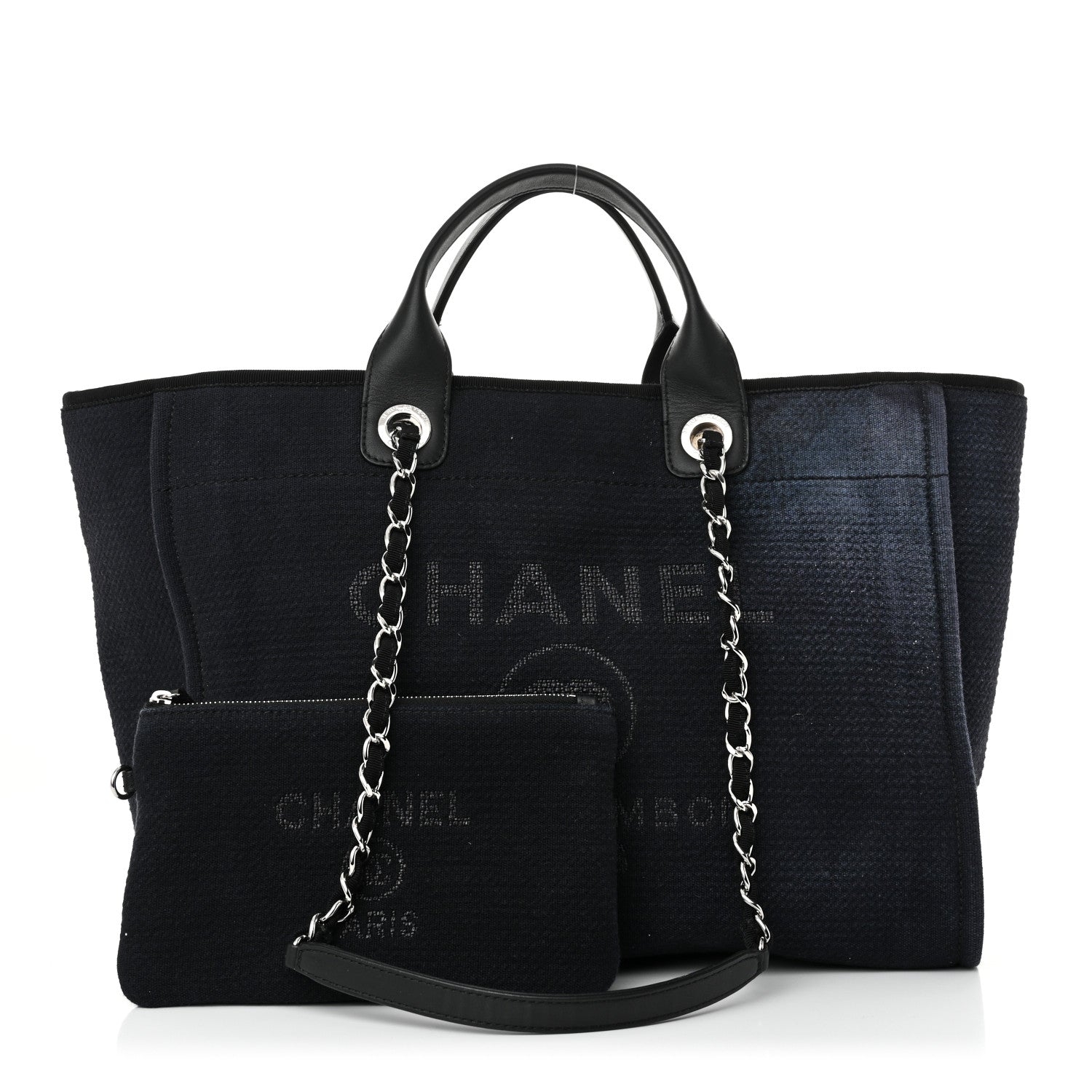 Mixed Fibers Medium Deauville Tote Black
