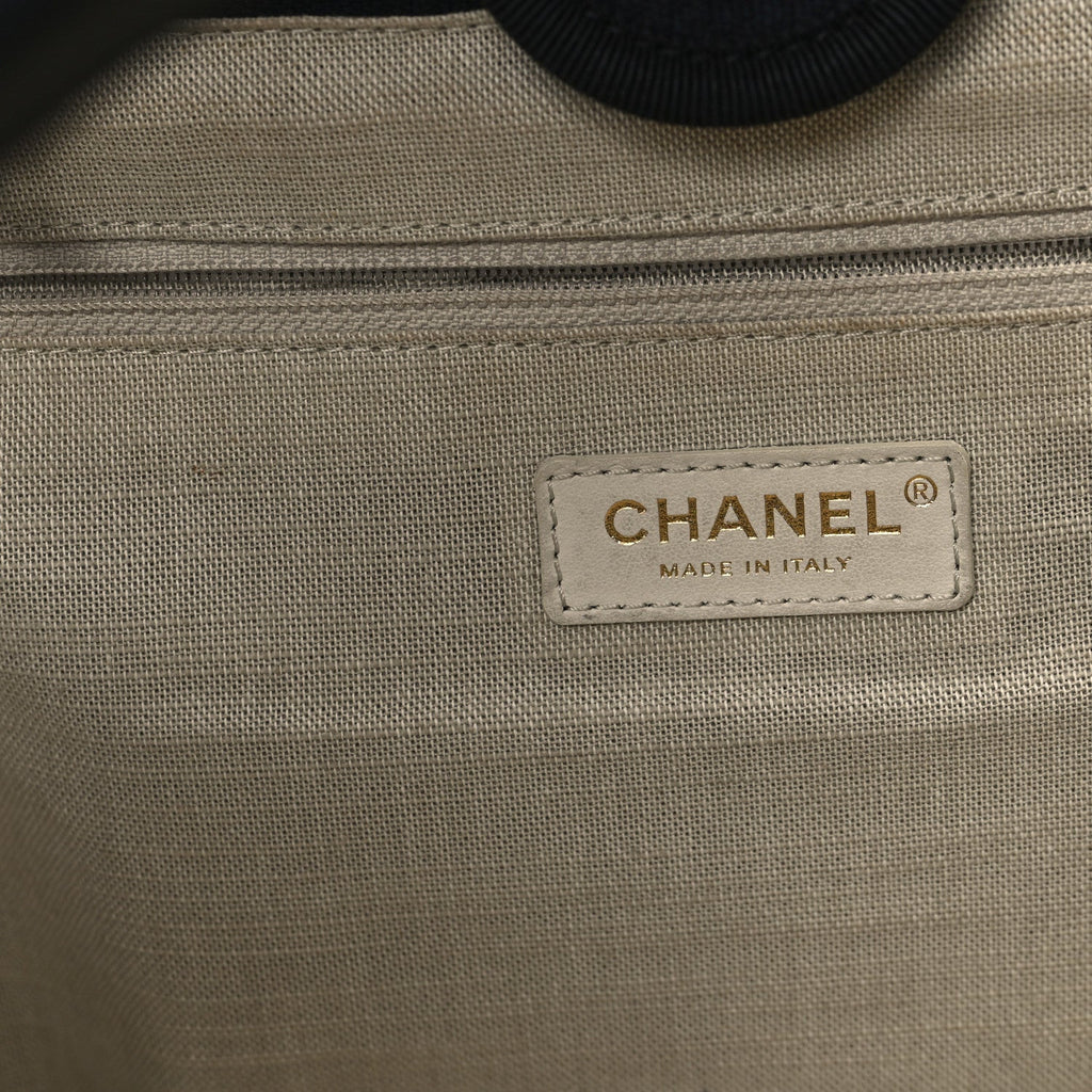 Mixed Fibers Small Deauville Tote Navy