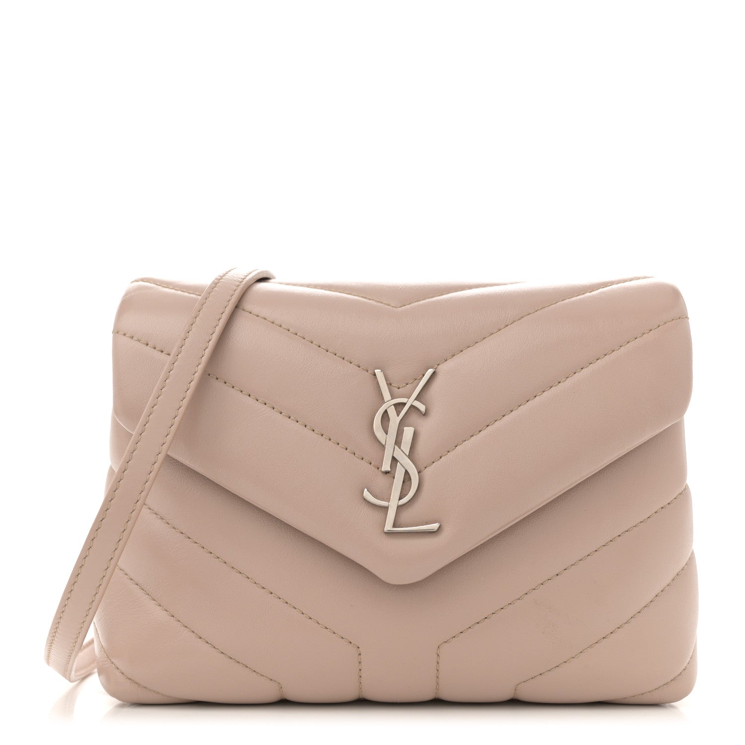 Calfskin Y Quilted Monogram Toy Loulou Crossbody Bag Light Natural
