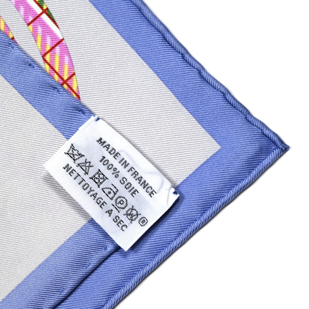 Silk Brides De Gala Tartan Pocket Square Lavande Parme Jaune