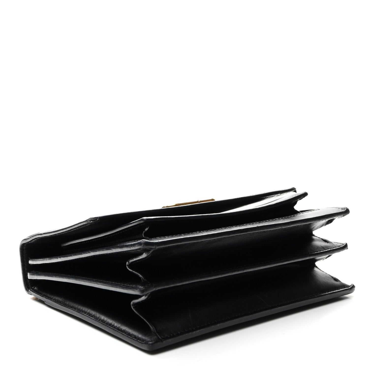 Box Calfskin S Sharp Chain Shoulder Bag Black