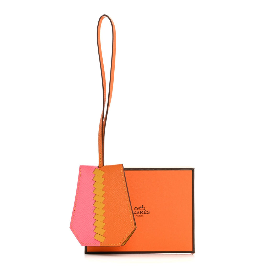 Epsom Clochette Cles Charm Rose Azalee Abricot Jaune Ambre