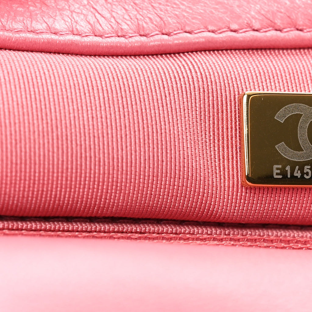 Lambskin Quilted Medium Chanel 19 Flap Pink