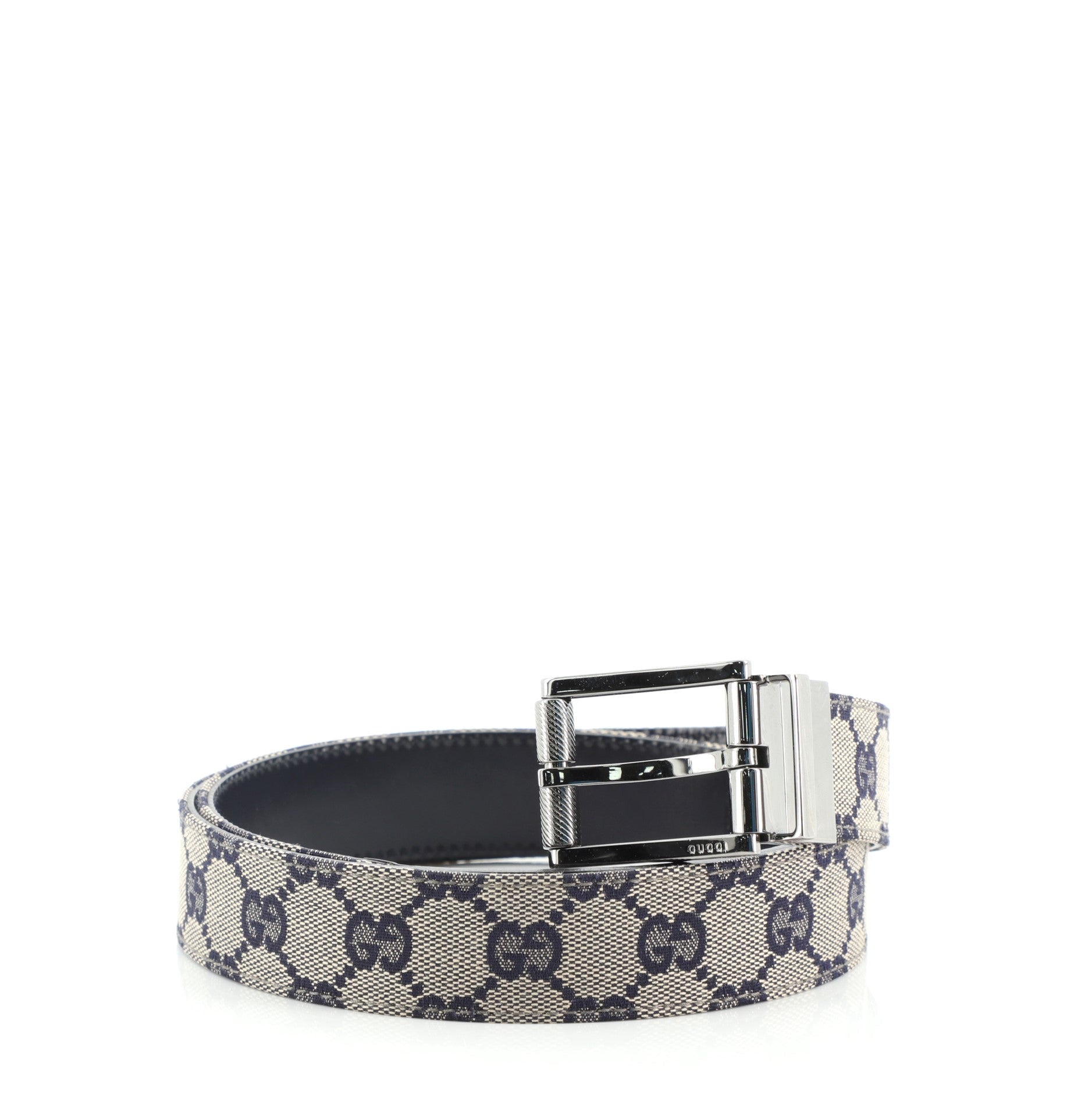 Square Buckle Belt GG Canvas Medium 95