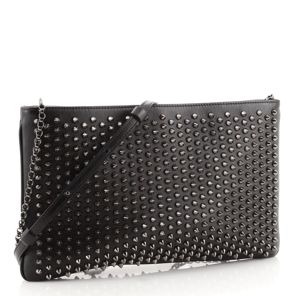 Loubiposh Clutch Spiked Leather