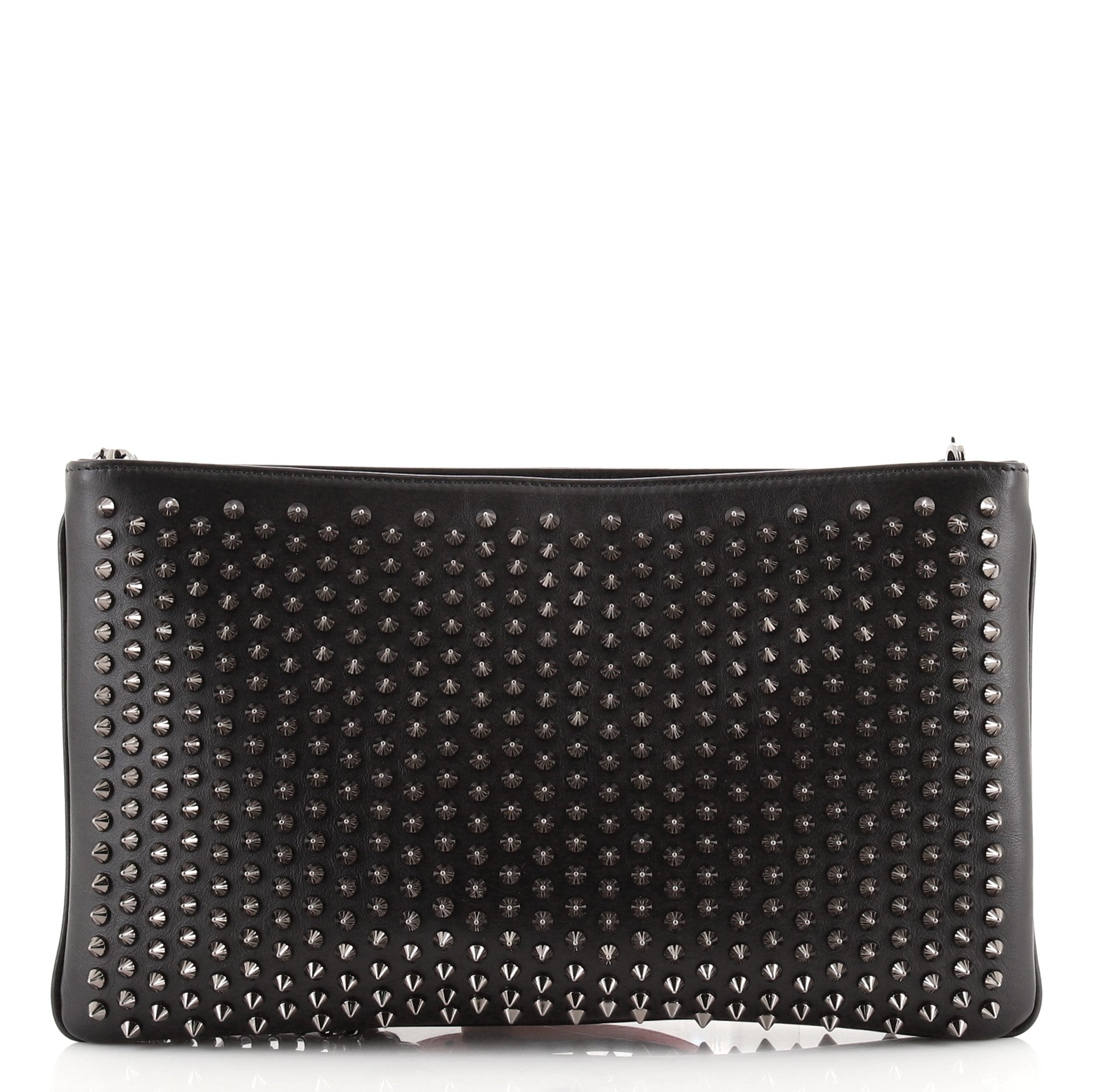 Loubiposh Clutch Spiked Leather
