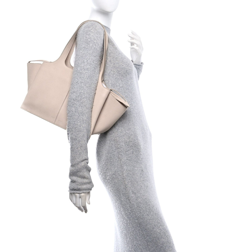 Baby Grained Calfskin Small Tri-Fold Bag Powder