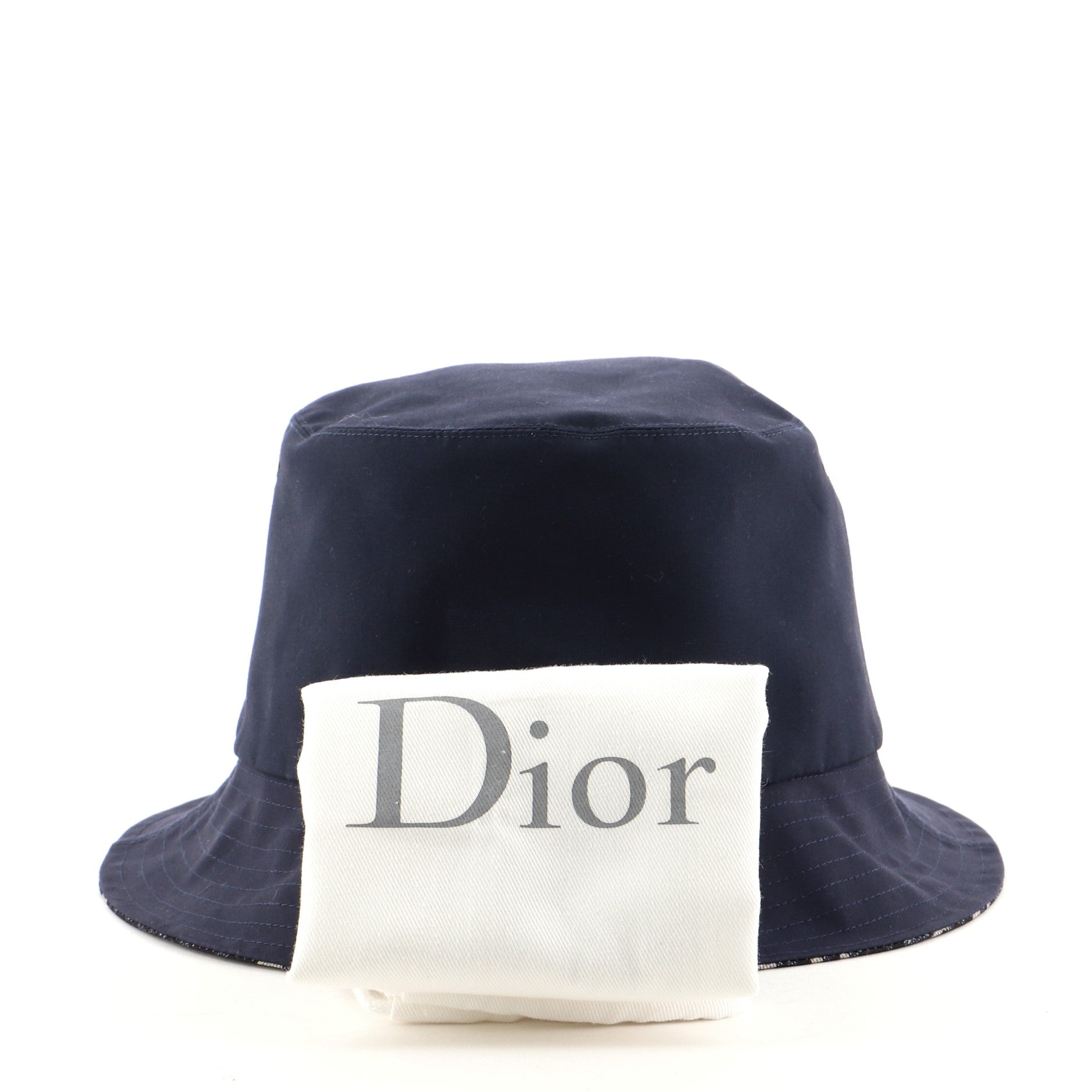 Teddy D Reversible Bucket Hat Cotton and Oblique Canvas Large