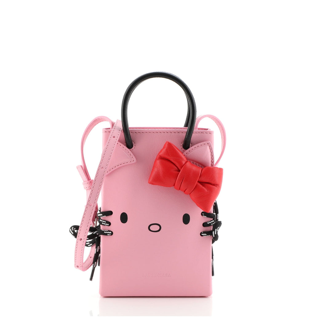 Hello Kitty Shopping Tote Printed Leather Mini
