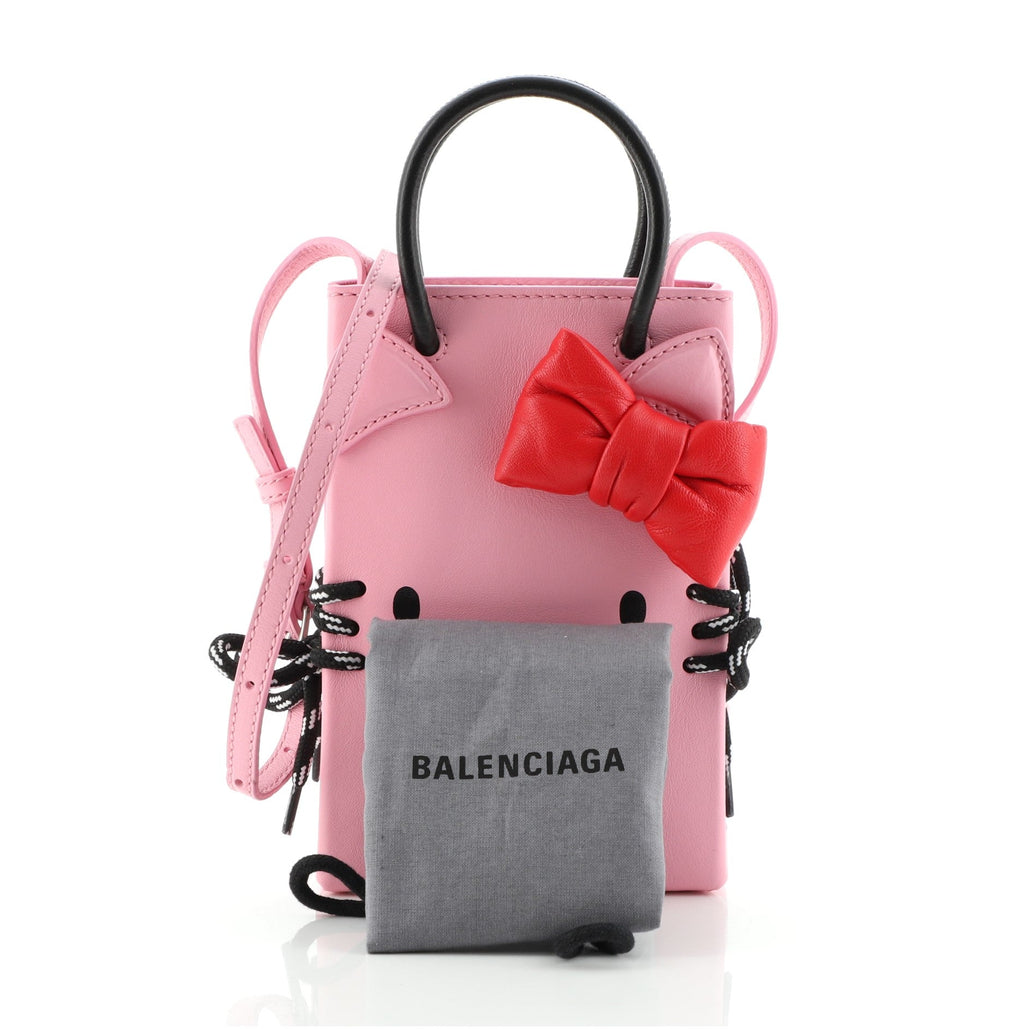 Hello Kitty Shopping Tote Printed Leather Mini