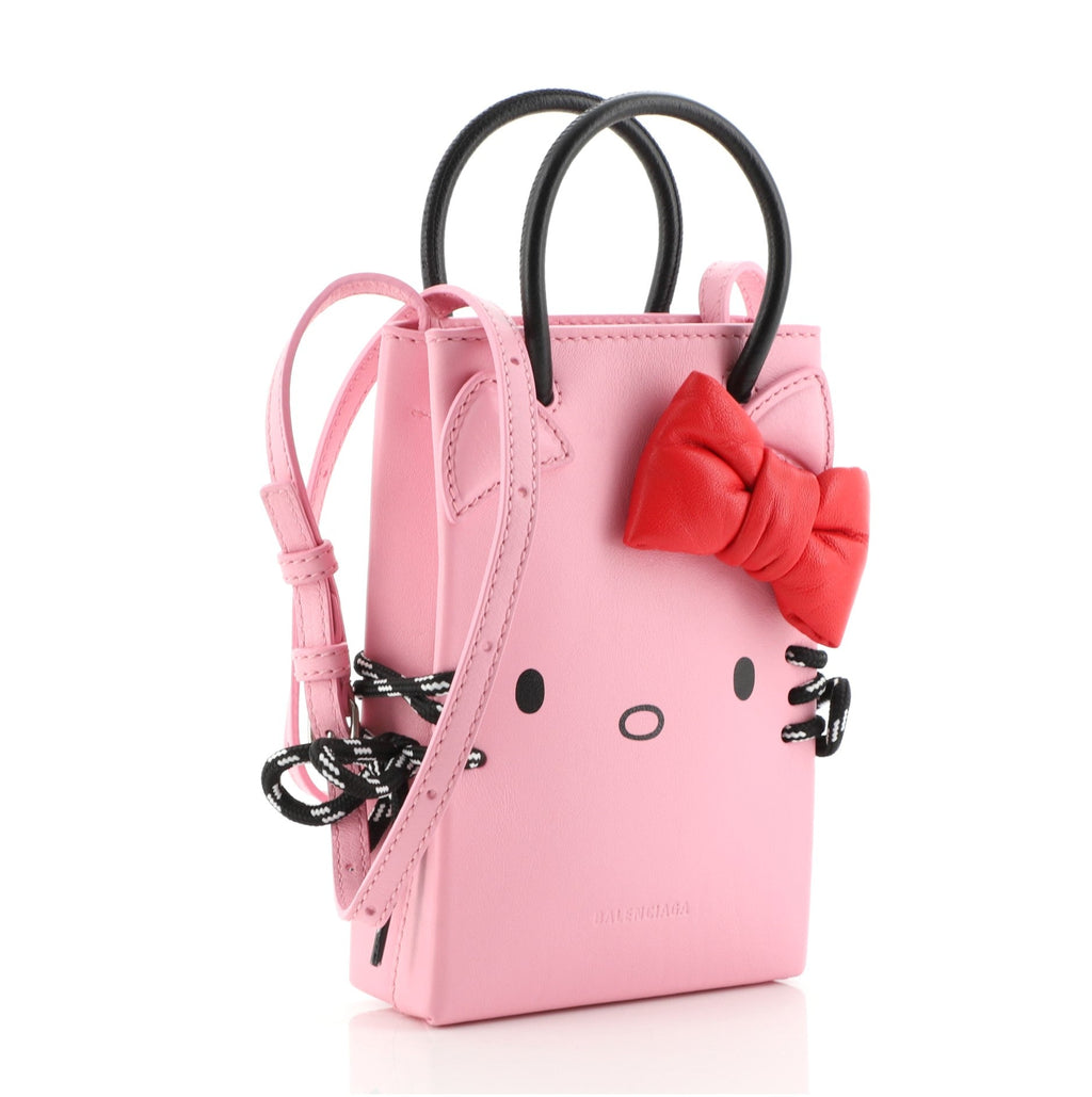 Hello Kitty Shopping Tote Printed Leather Mini