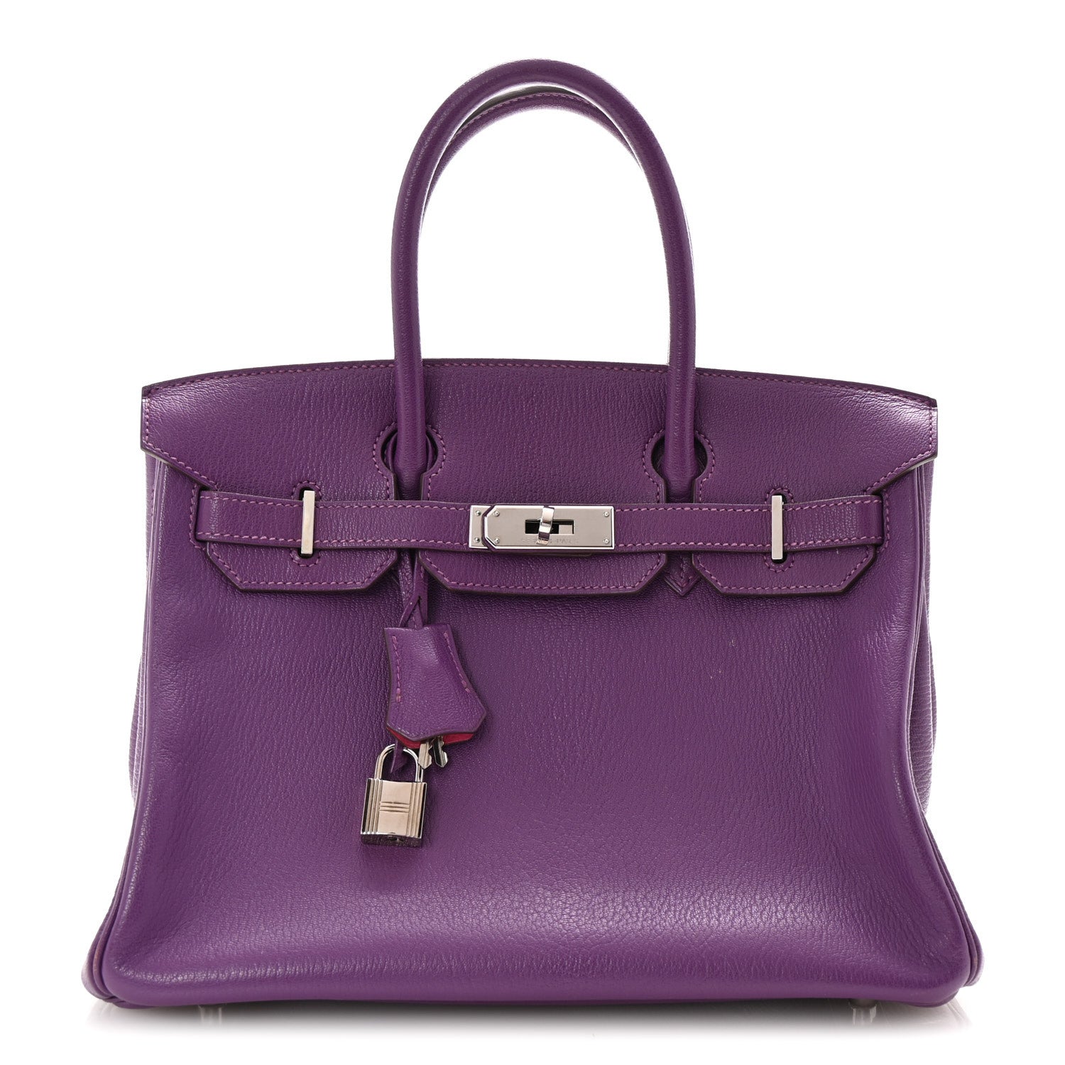 Chevre de Coromandel Horseshoe Birkin 30 Violet Rose Shocking