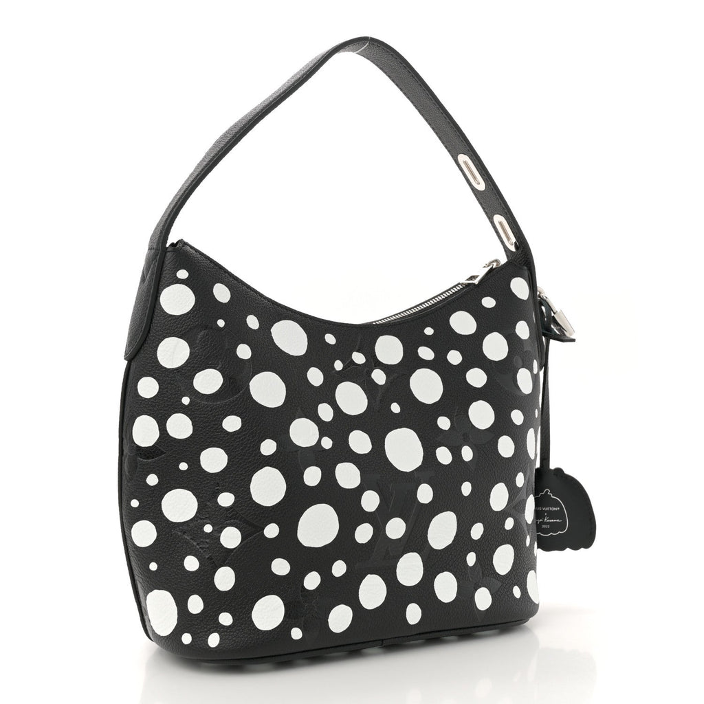 LV X YK Empreinte Marshmallow Hobo PM Black White