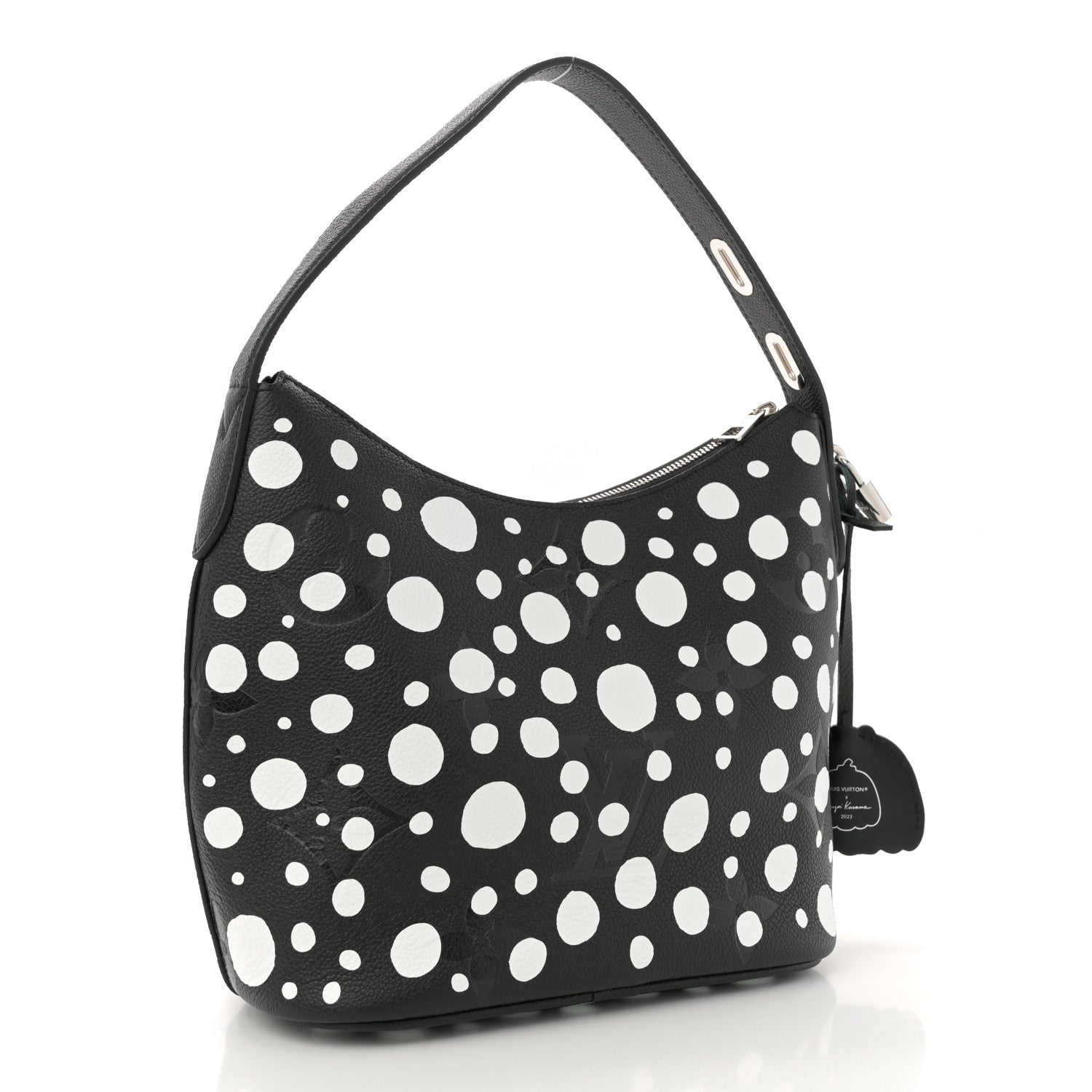 LV X YK Empreinte Marshmallow Hobo PM Black White