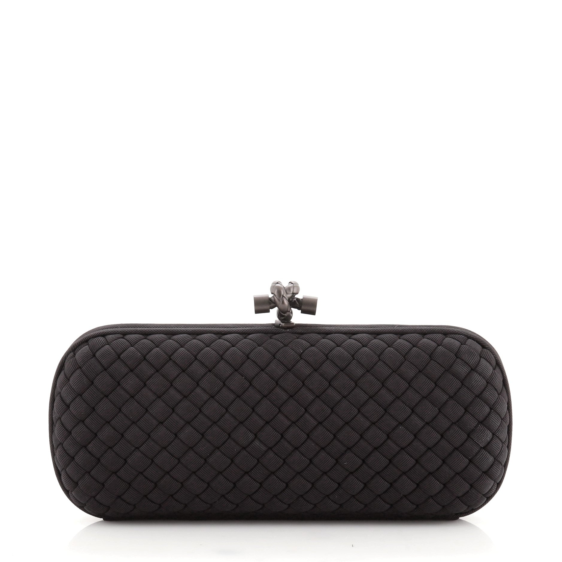 Box Knot Clutch Intrecciato Satin Long