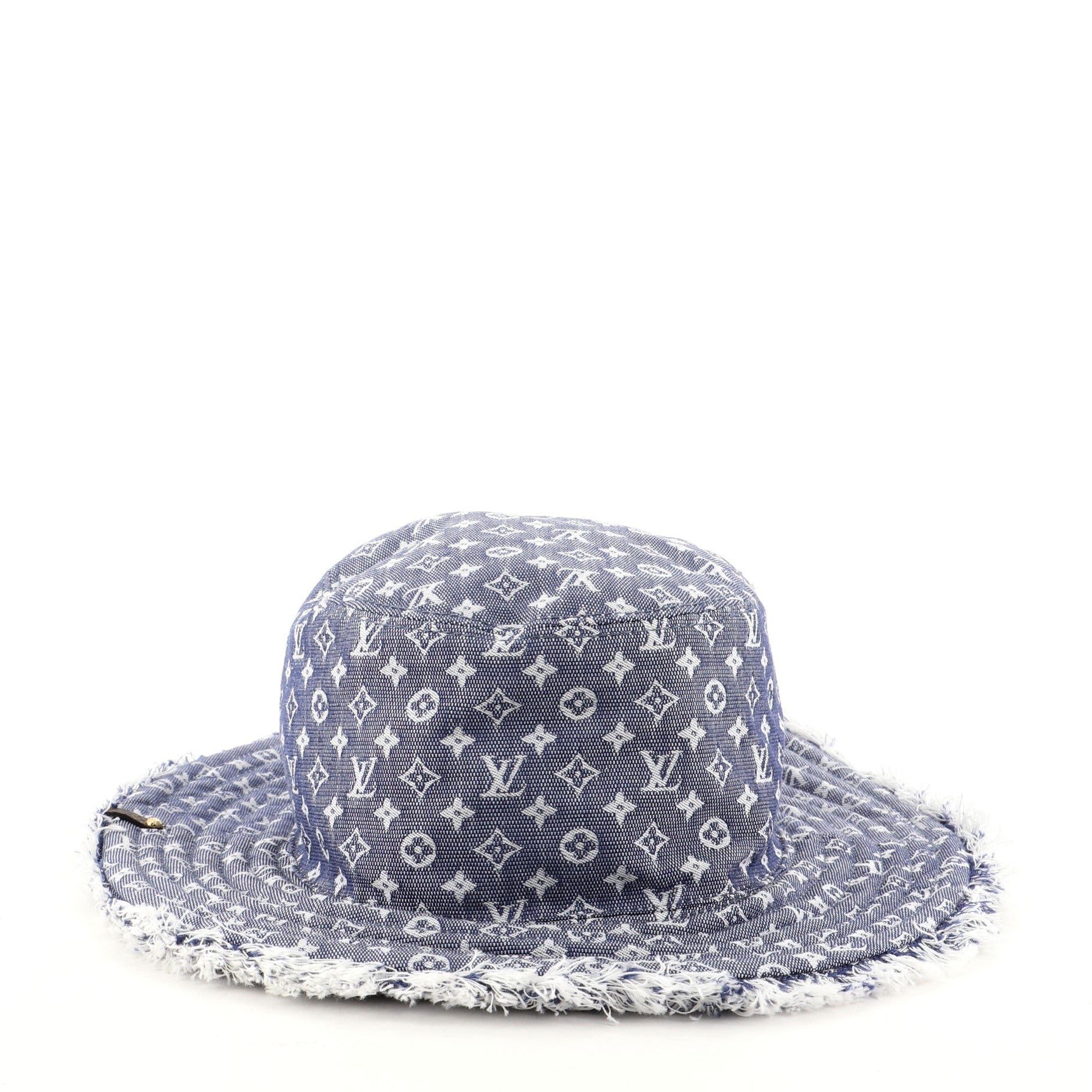 Bobbygram Reversible Bucket Hat Monogram Denim Large