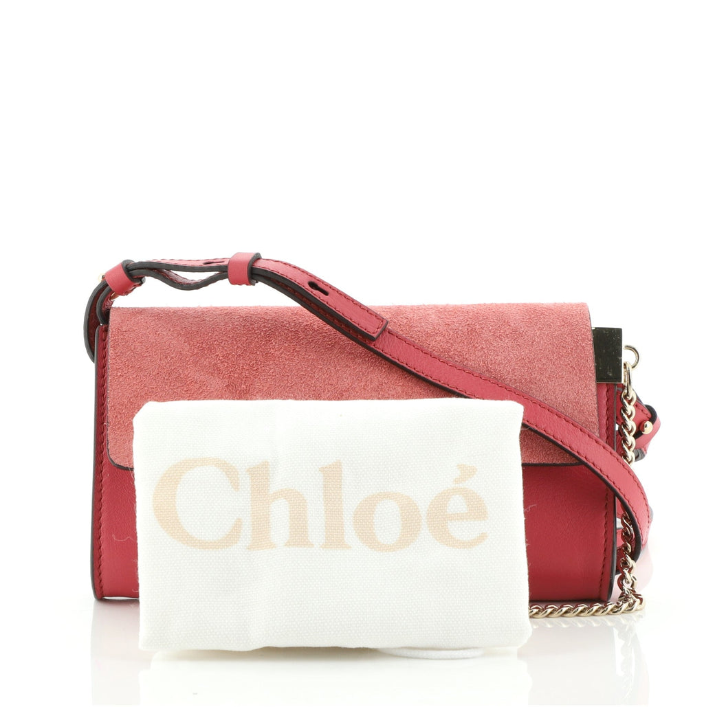 Faye Shoulder Bag Leather and Suede Mini