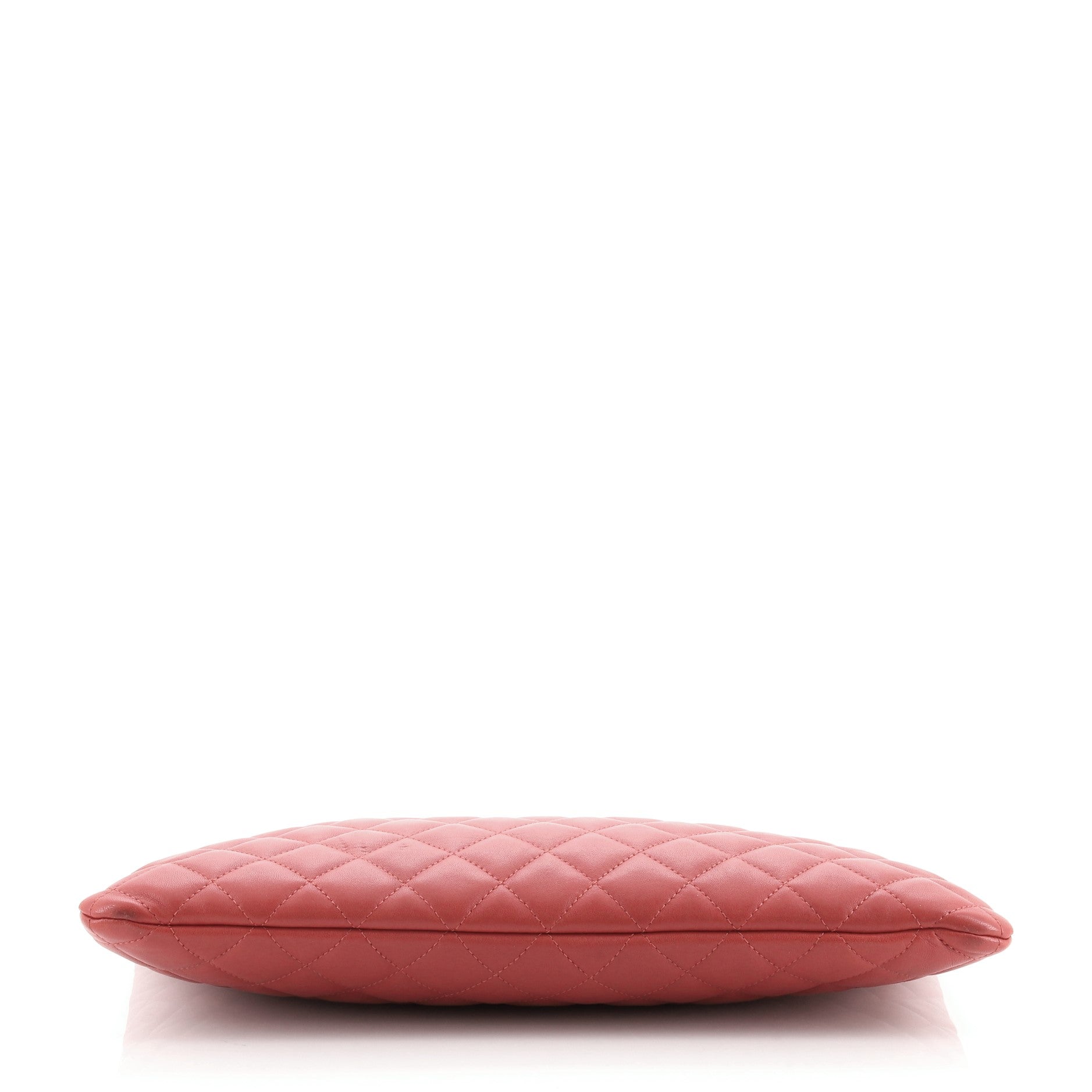 CC Casino O Case Clutch Quilted Lambskin Large