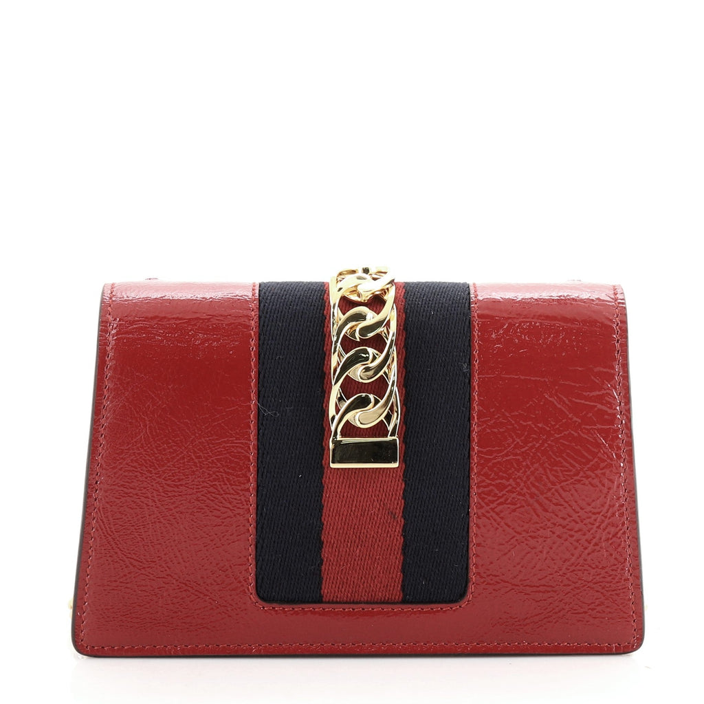 Sylvie Chain Shoulder Bag Leather Super Mini