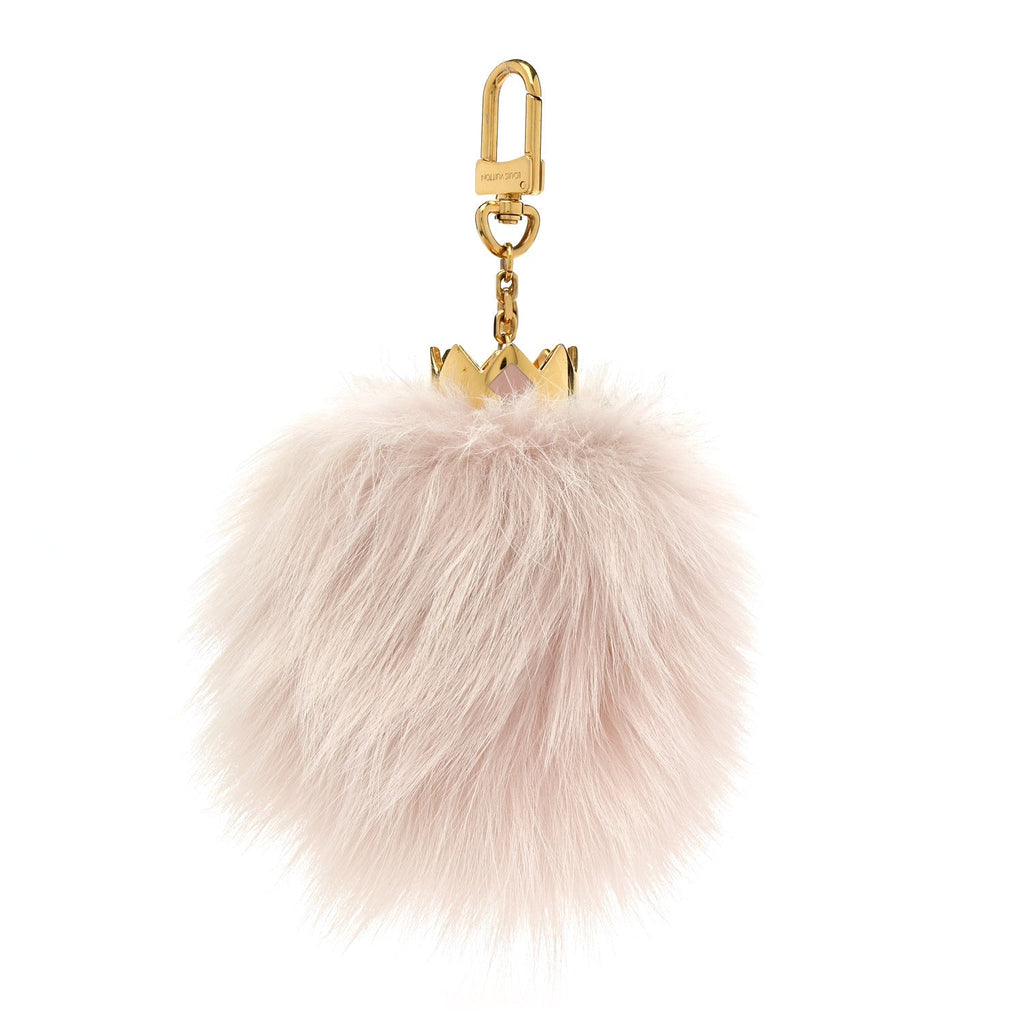 Fuzzy Bubble Bag Charm Light Pink