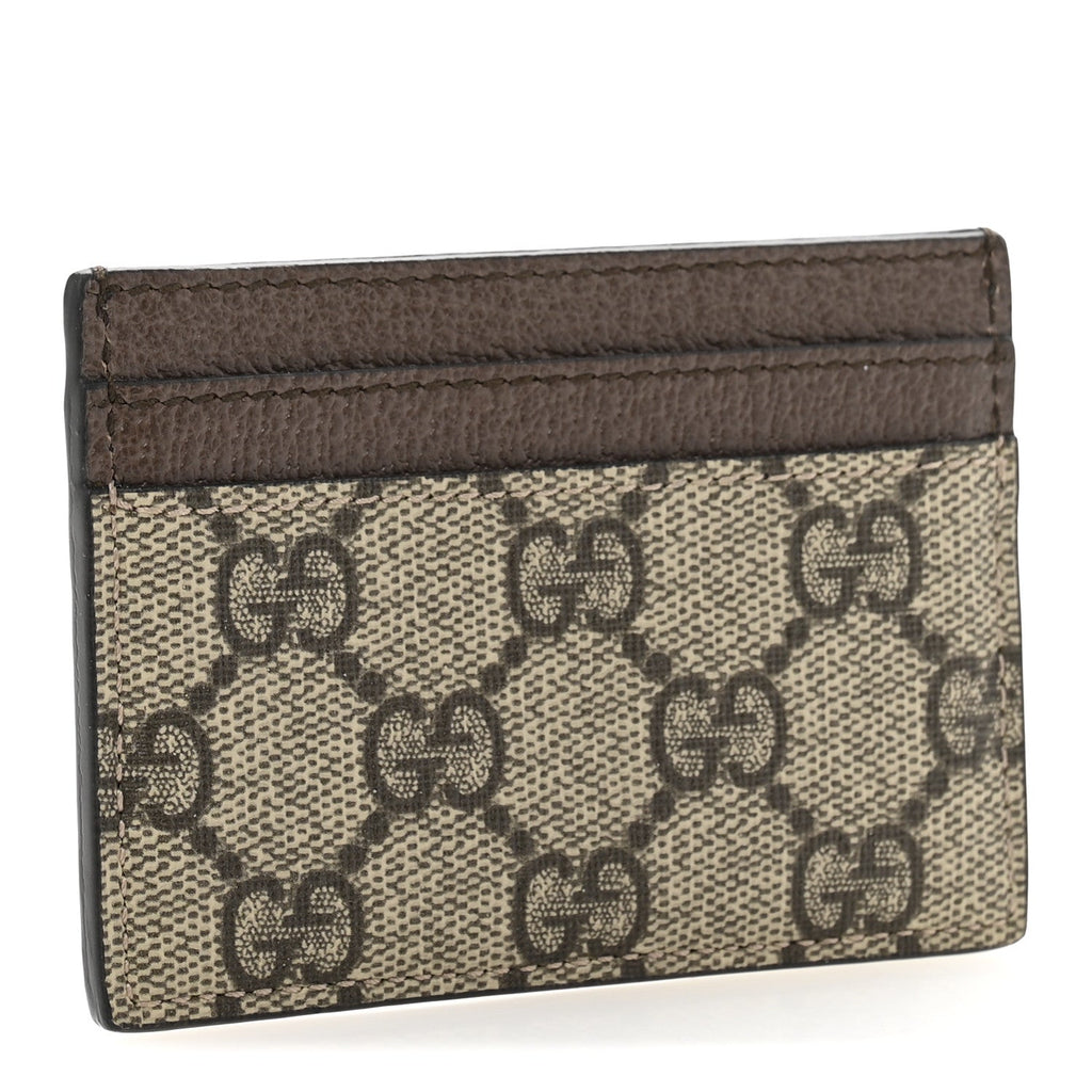 GG Supreme Monogram Ophidia  Holder Brown