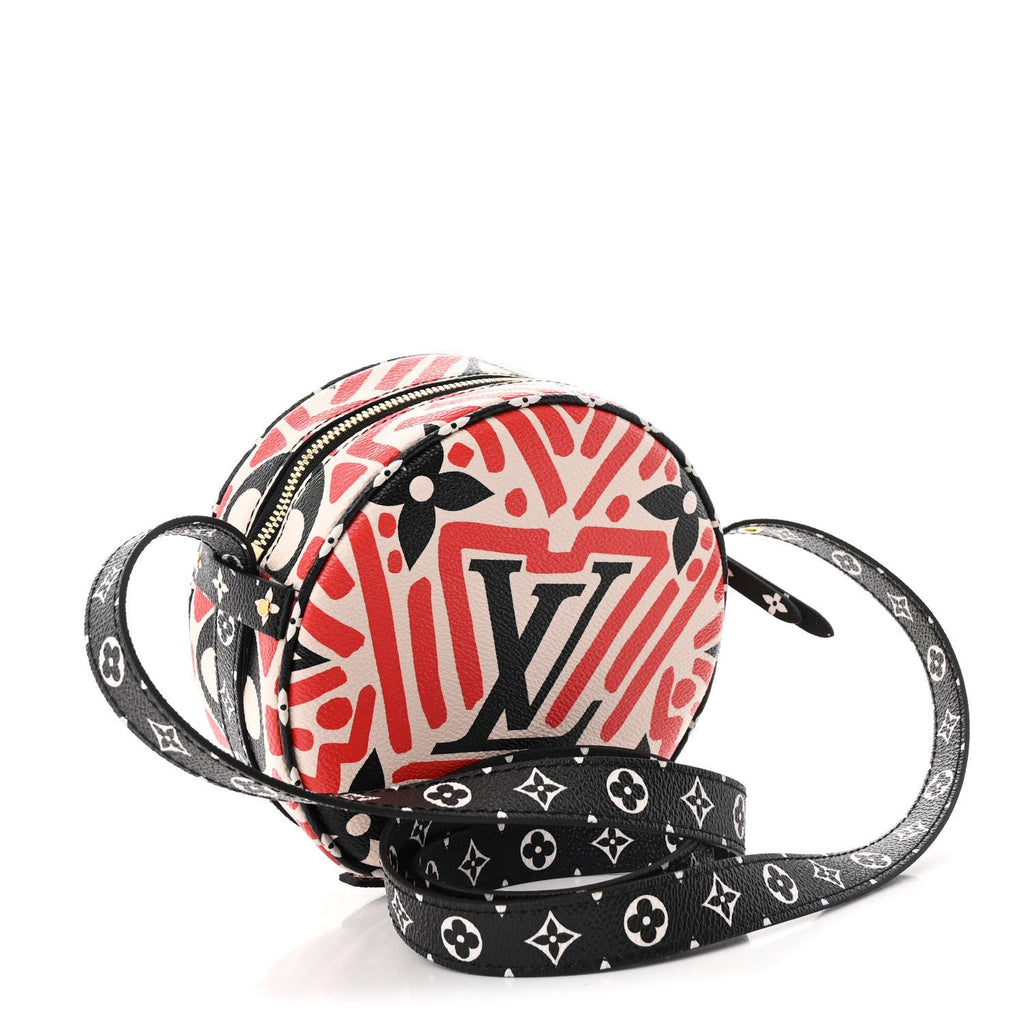 Monogram Giant Crafty Boite Chapeau Souple PM Creme Rouge Black