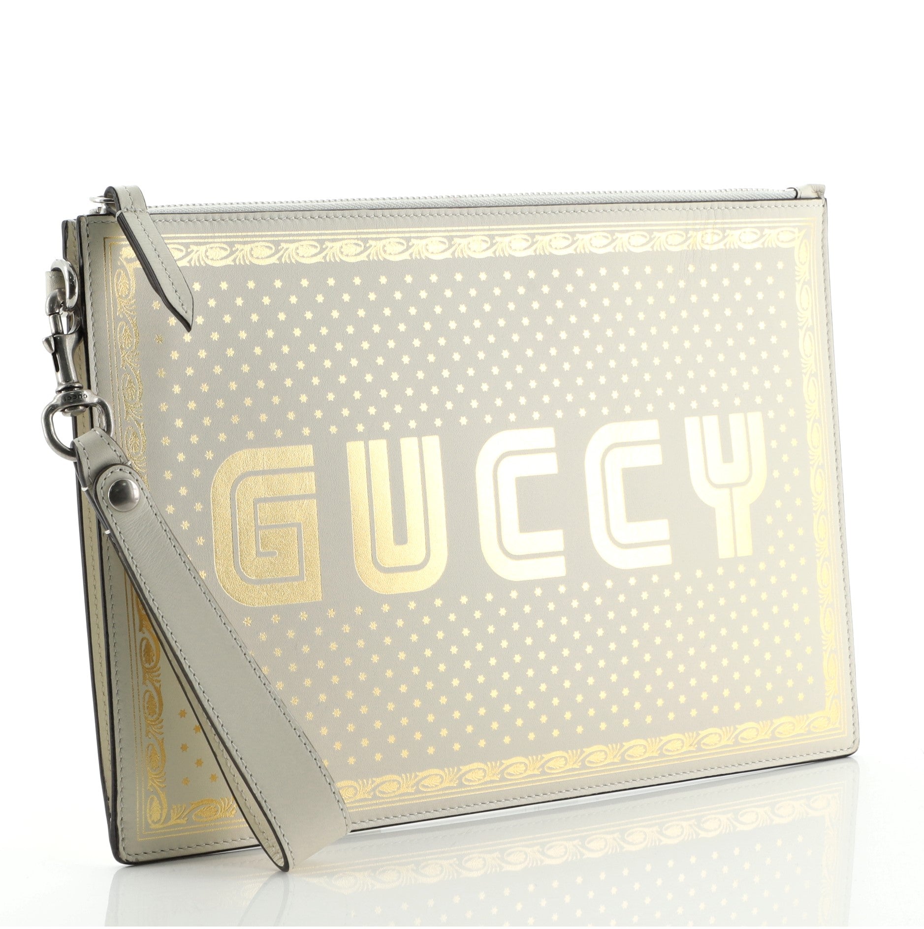 Wristlet Clutch Limited Edition Printed Leather