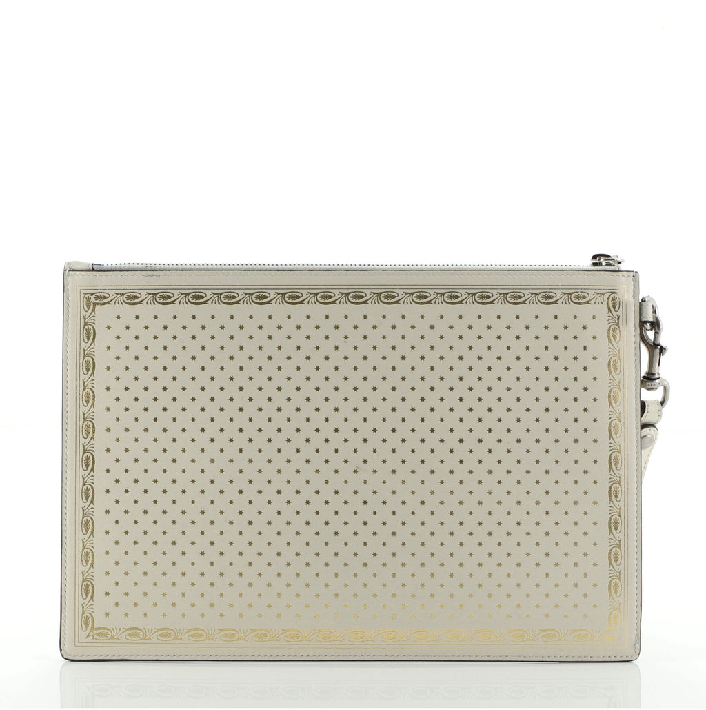 Wristlet Clutch Limited Edition Printed Leather