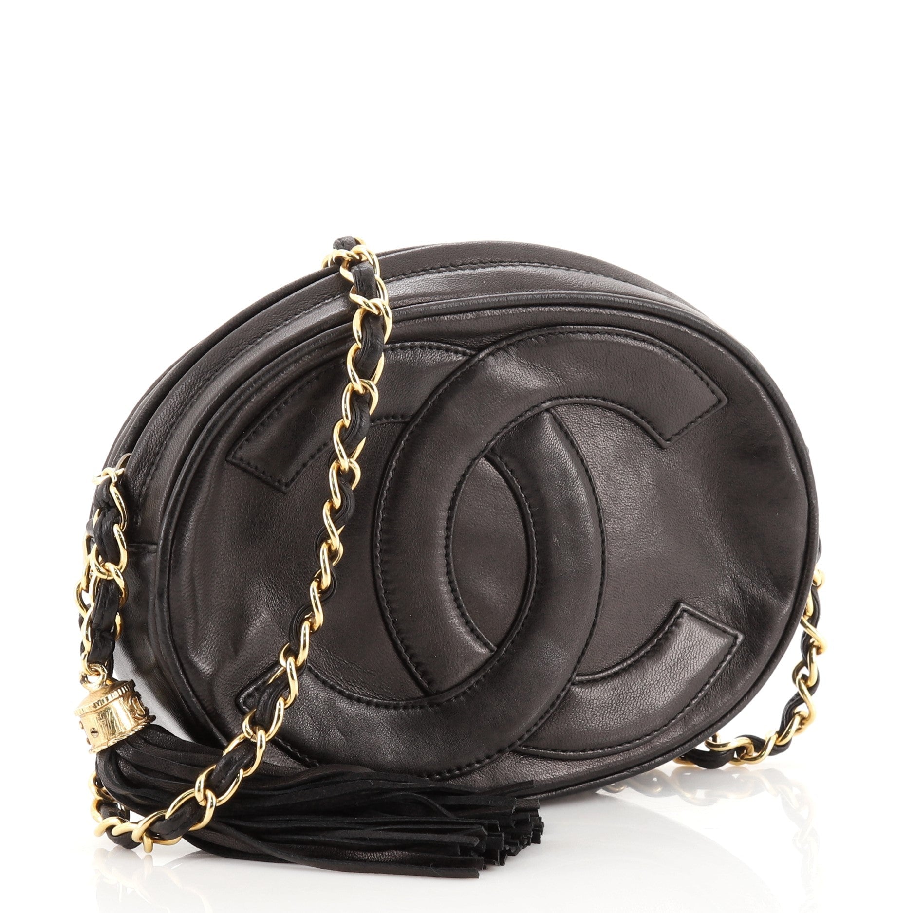 Vintage CC Tassel Camera Bag Lambskin Mini