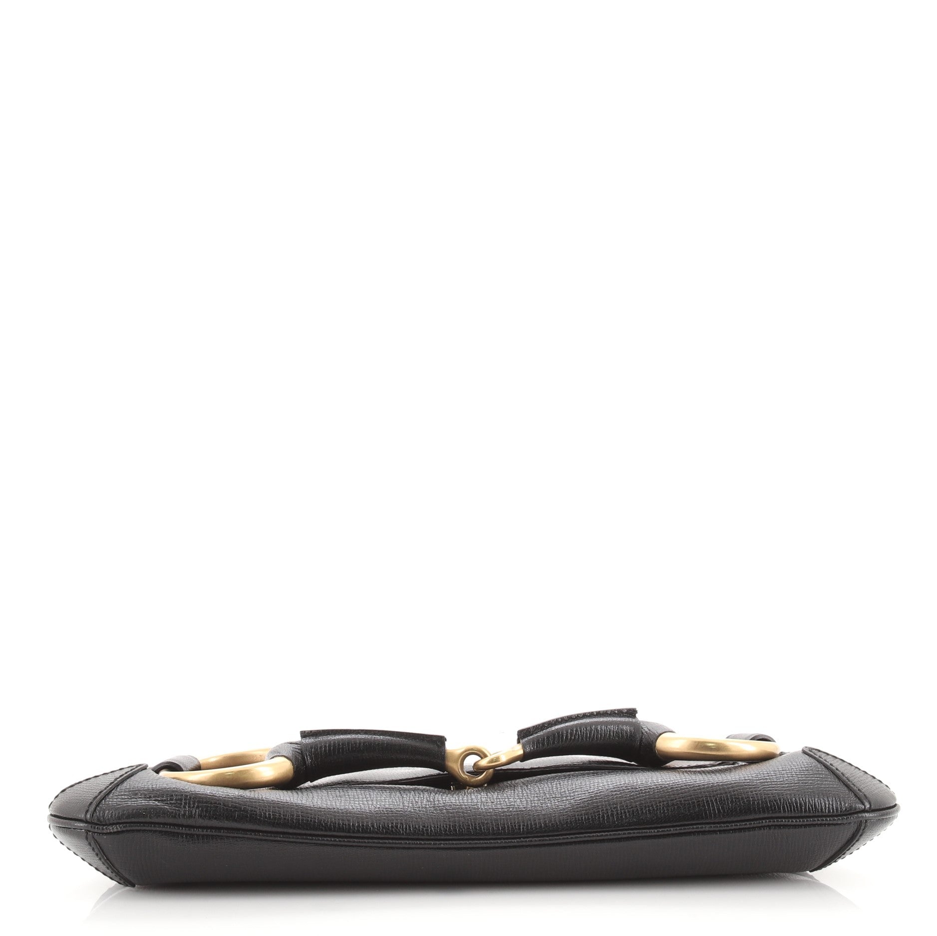 Horsebit Chain Clutch Leather Large