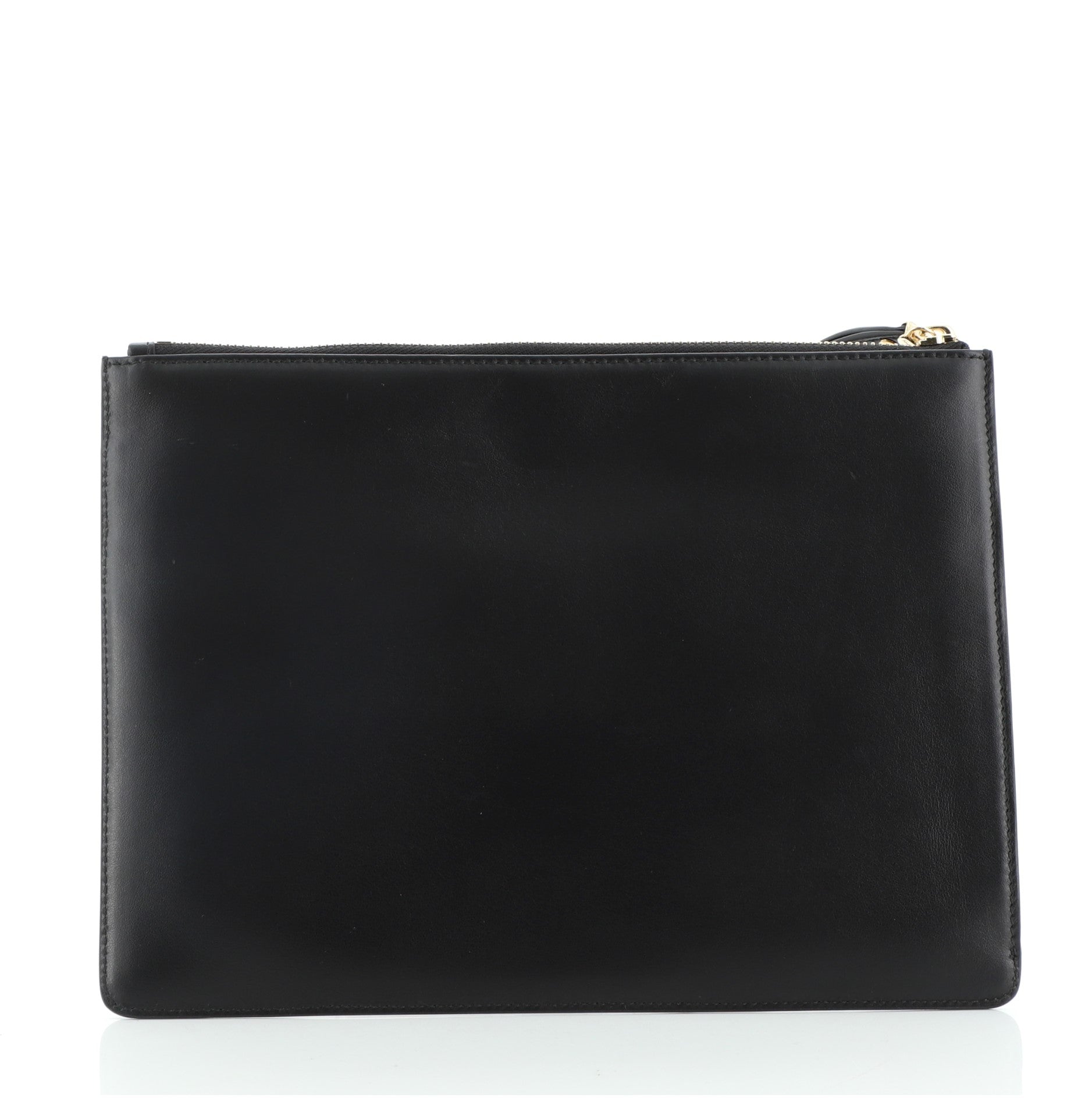 Wristlet Clutch Studded Leather Medium