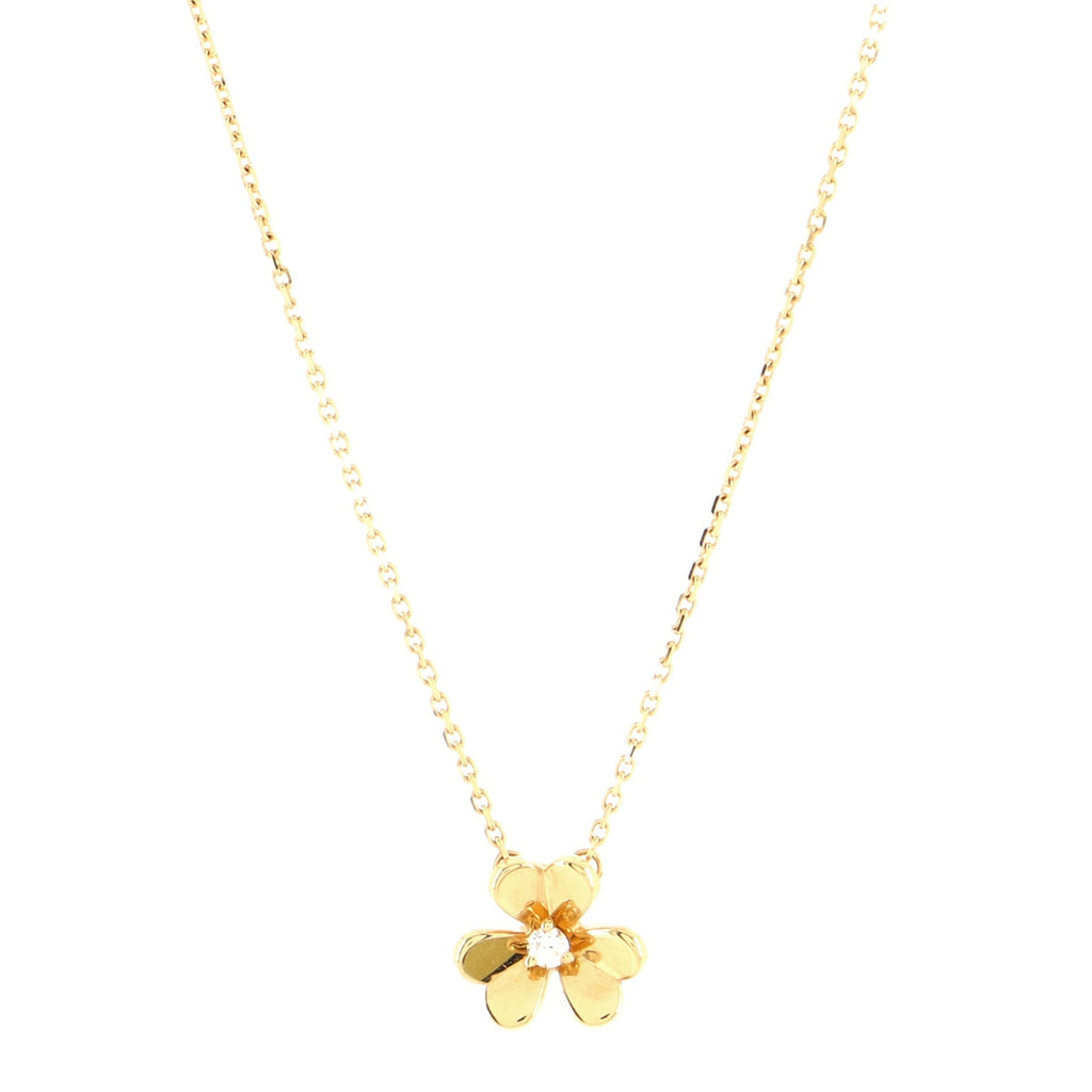 Frivole Pendant Necklace 18K Yellow Gold and Diamond Mini