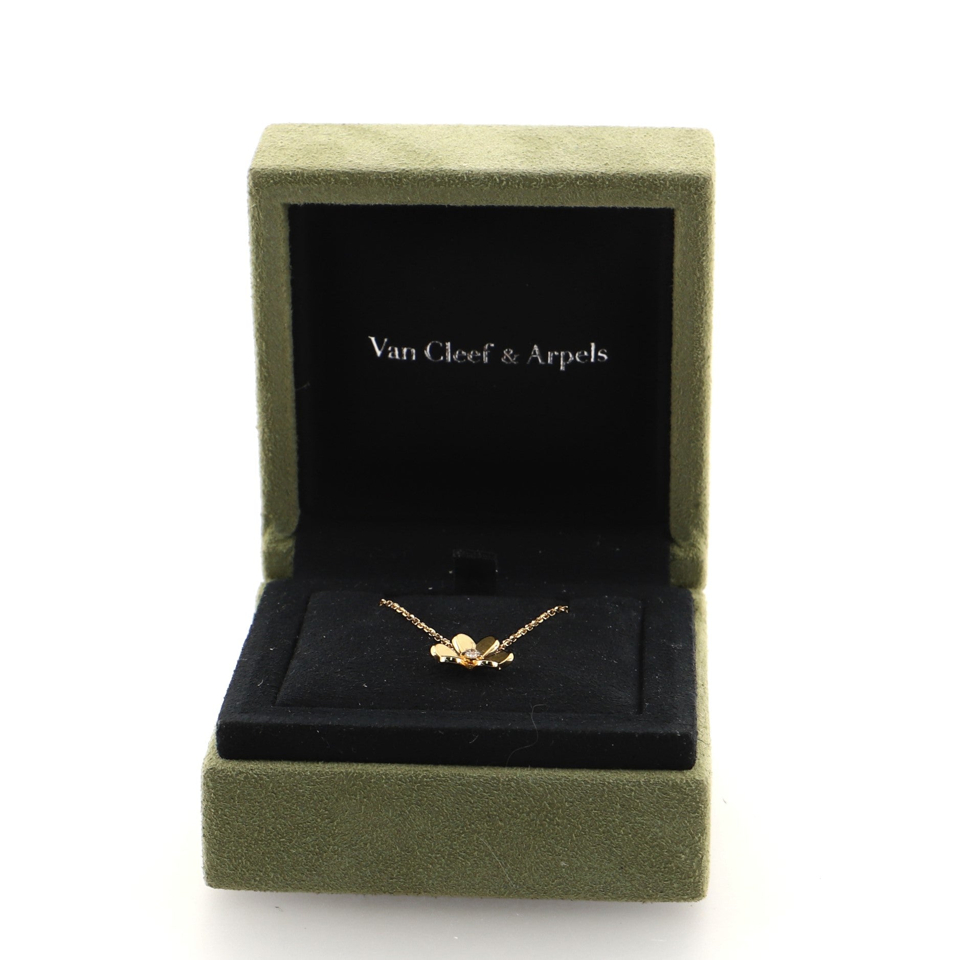 Frivole Pendant Necklace 18K Yellow Gold and Diamond Mini