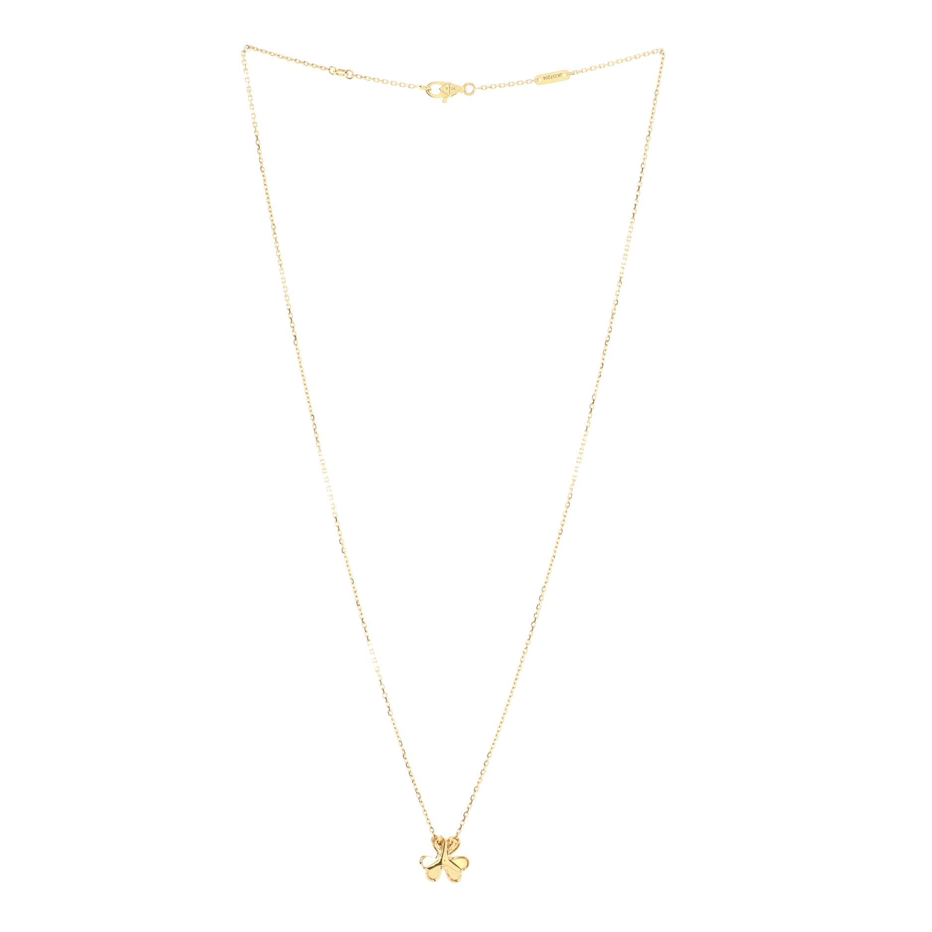 Frivole Pendant Necklace 18K Yellow Gold and Diamond Mini