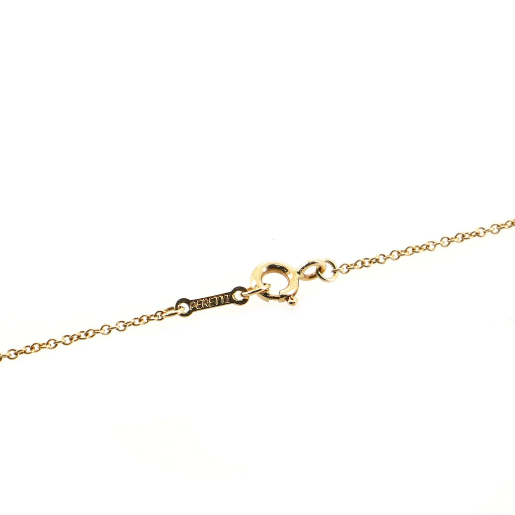 Teardrop Pendant Necklace 18K Yellow Gold with Diamonds Medium