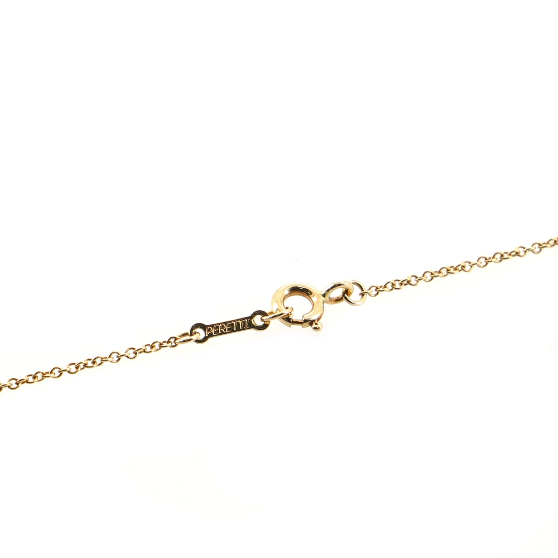 Teardrop Pendant Necklace 18K Yellow Gold with Diamonds Medium