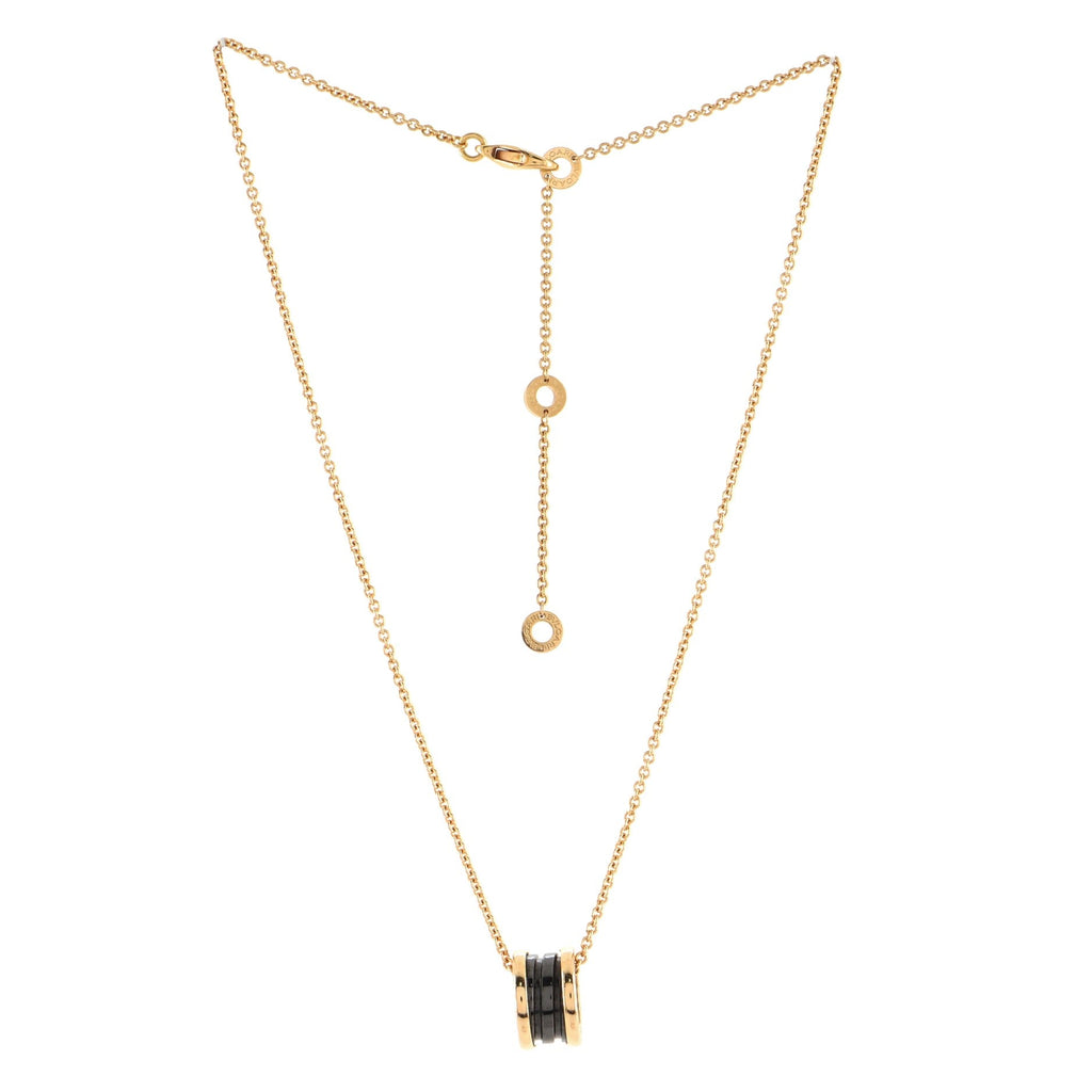 B.Zero1 Pendant Necklace 18K Rose Gold and Ceramic